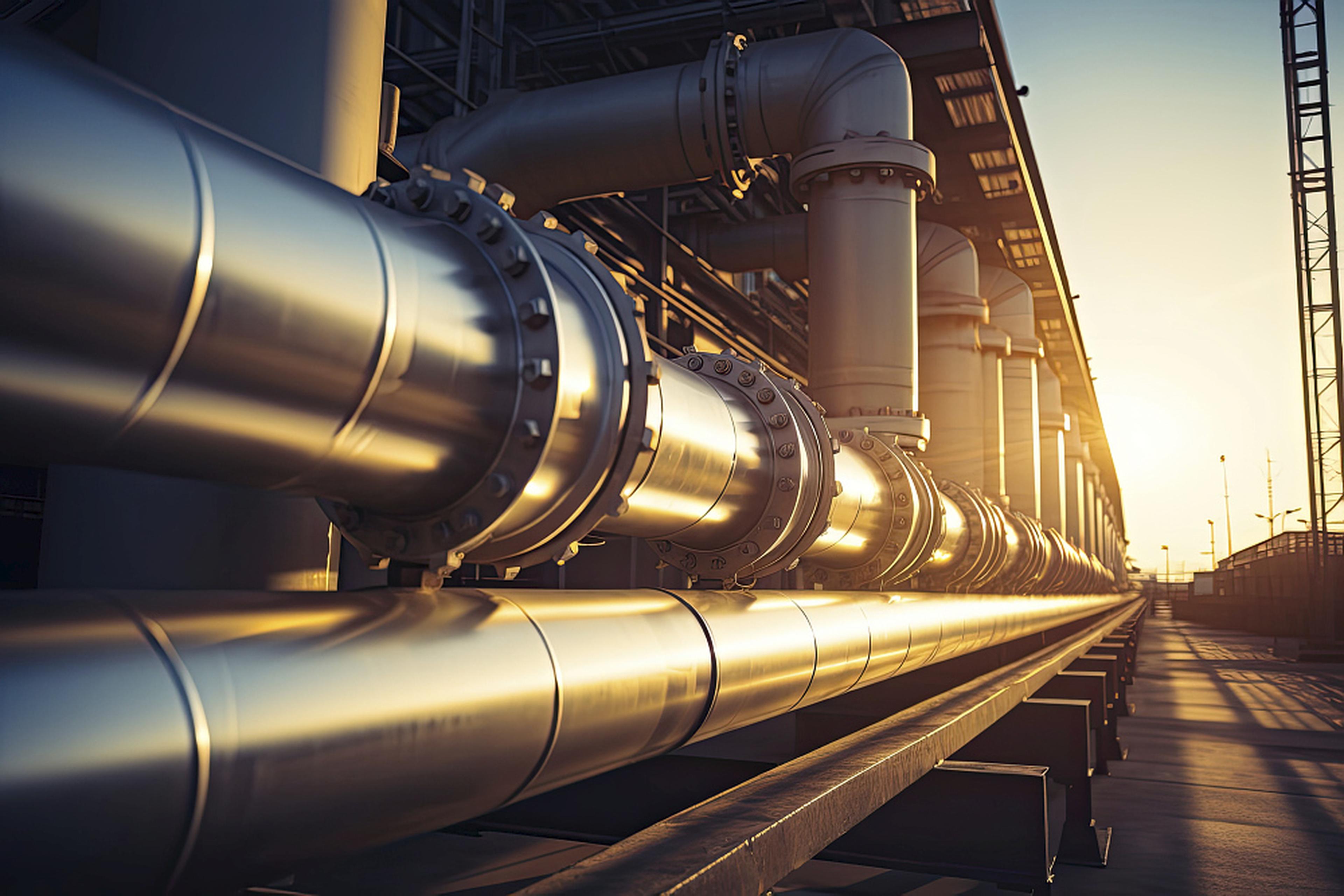 Rohr mit Sonnenuntergang