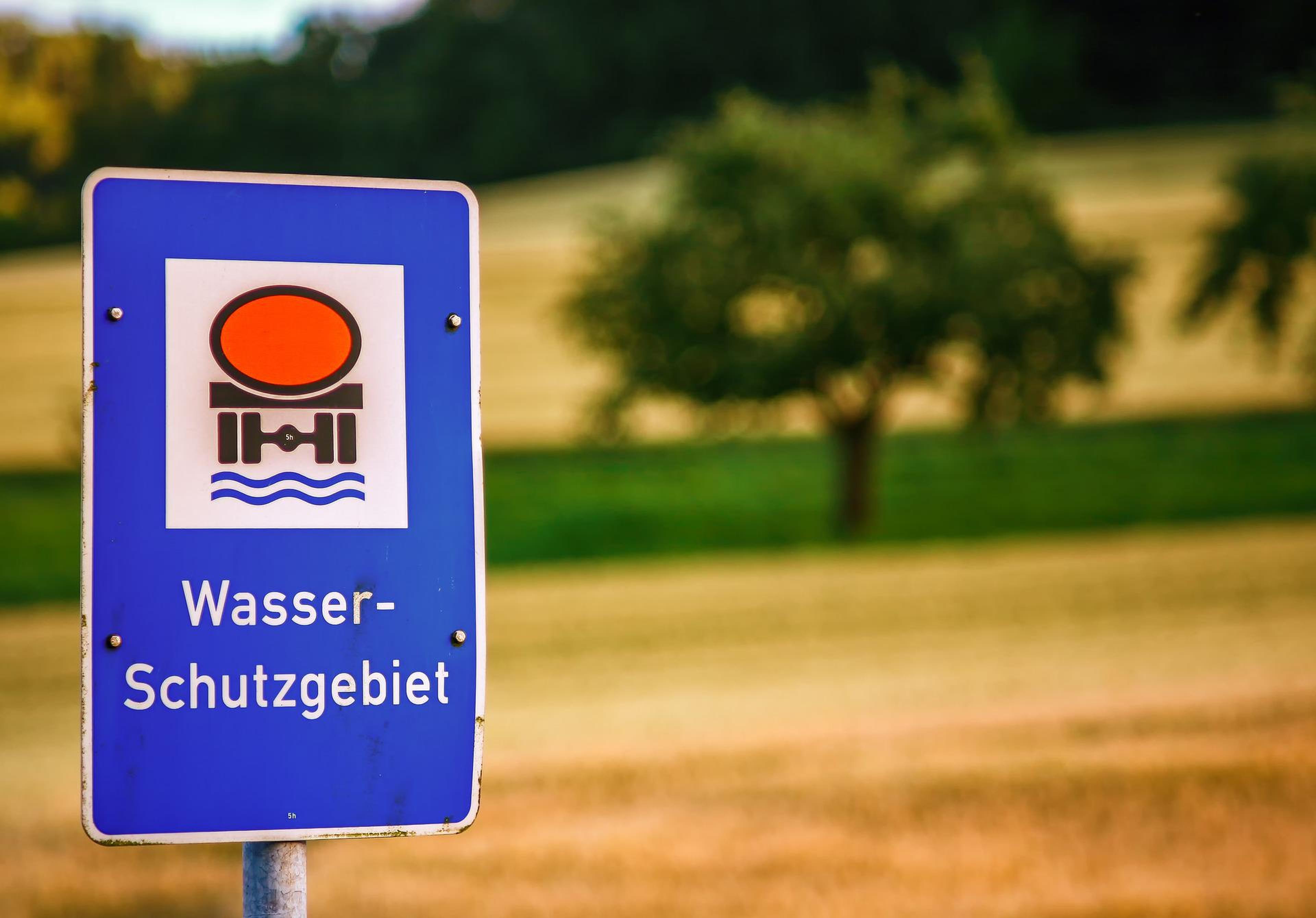 Verkehrszeichen für Wasserschutzgebiet