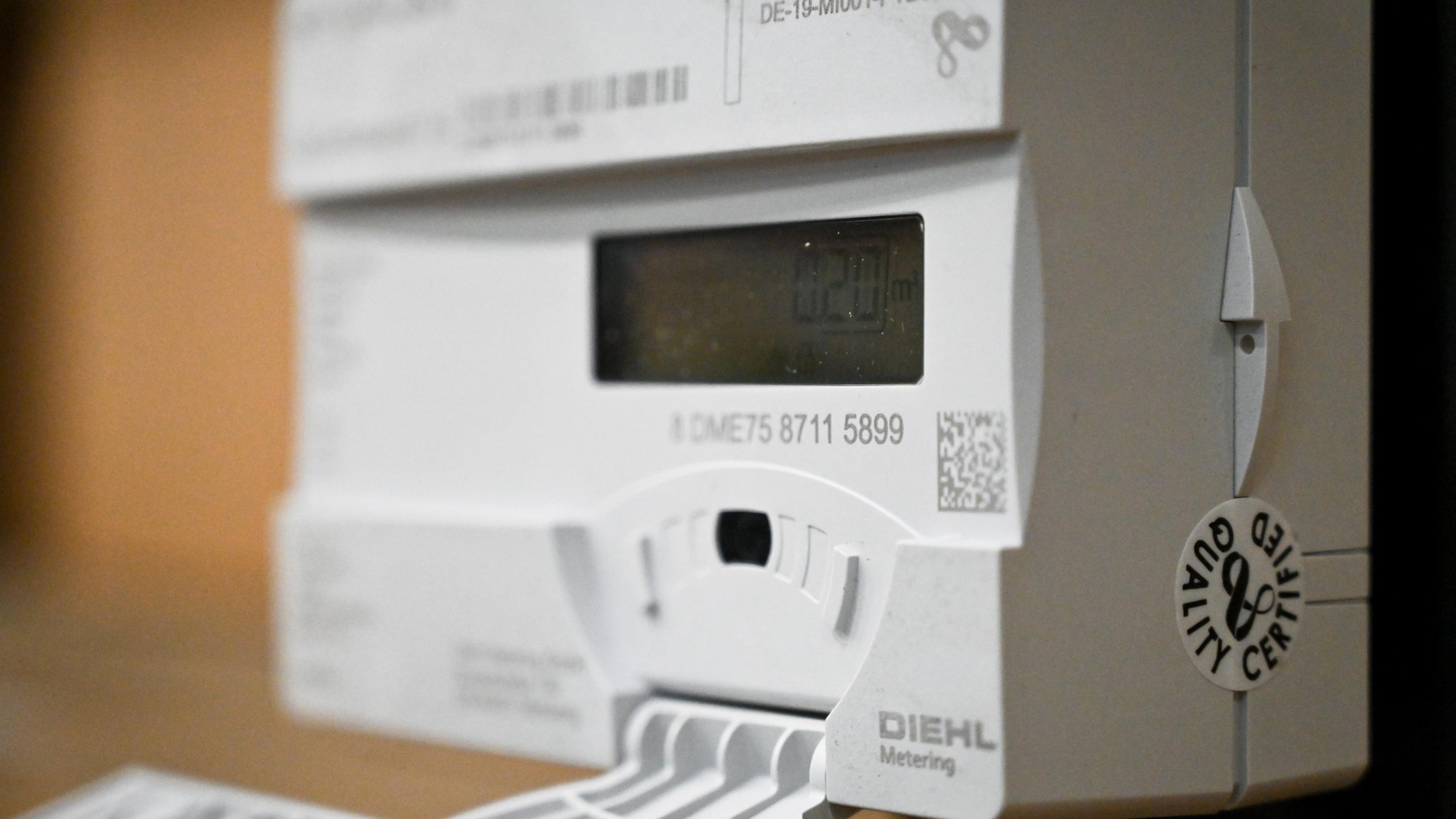 Display digitaler Wasserzähler