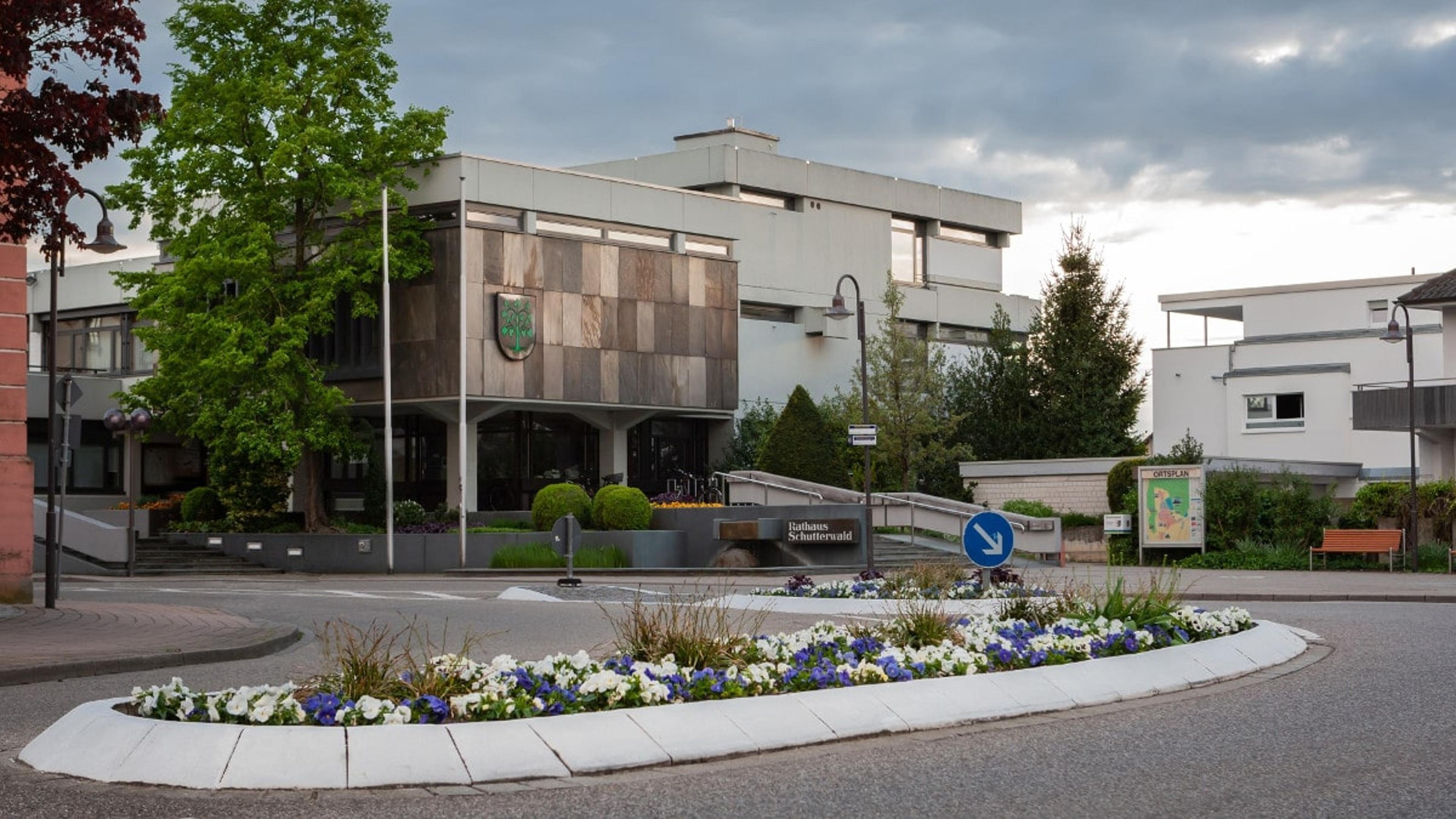 Das Rathaus der Gemeinde Schutterwald