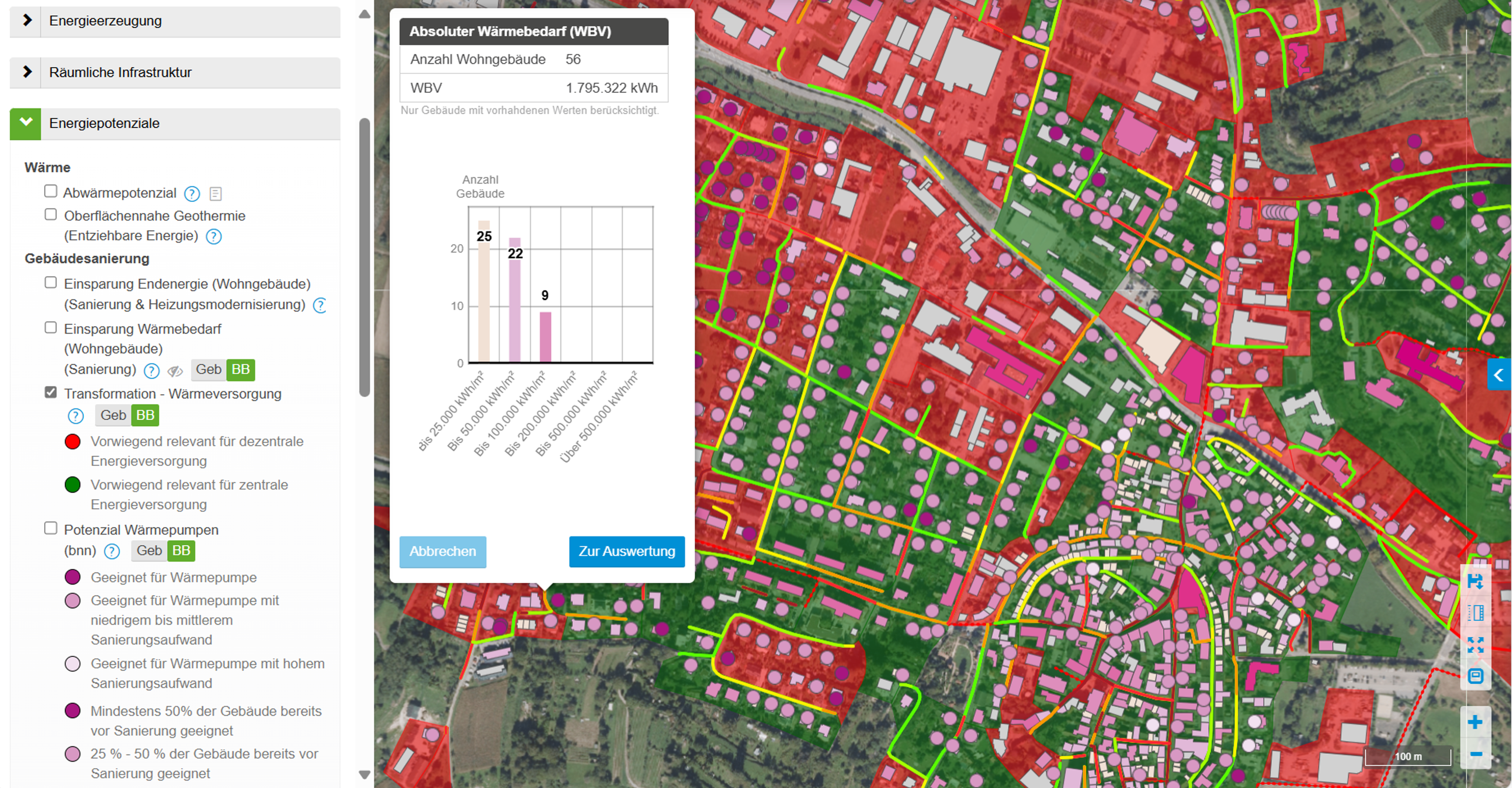 Screenshot aus DELP-Software