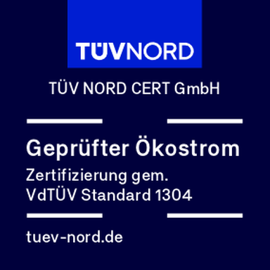 Ökostrom Siegel TÜV Nord