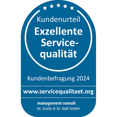 Siegel „Exzellente Servicequalität“ von servicequalitaet.org