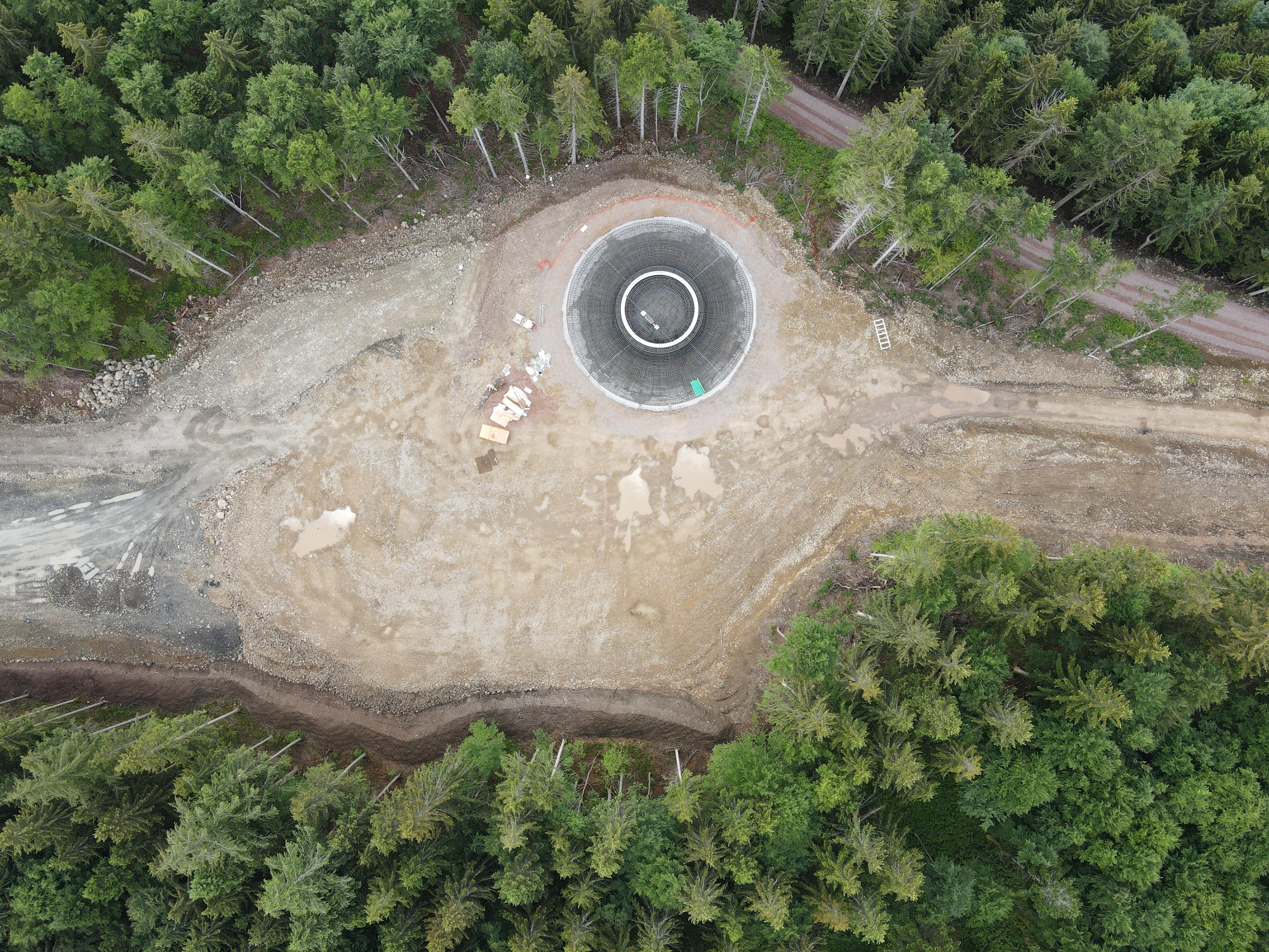 Fundamentarbeiten Windpark Sirnitz