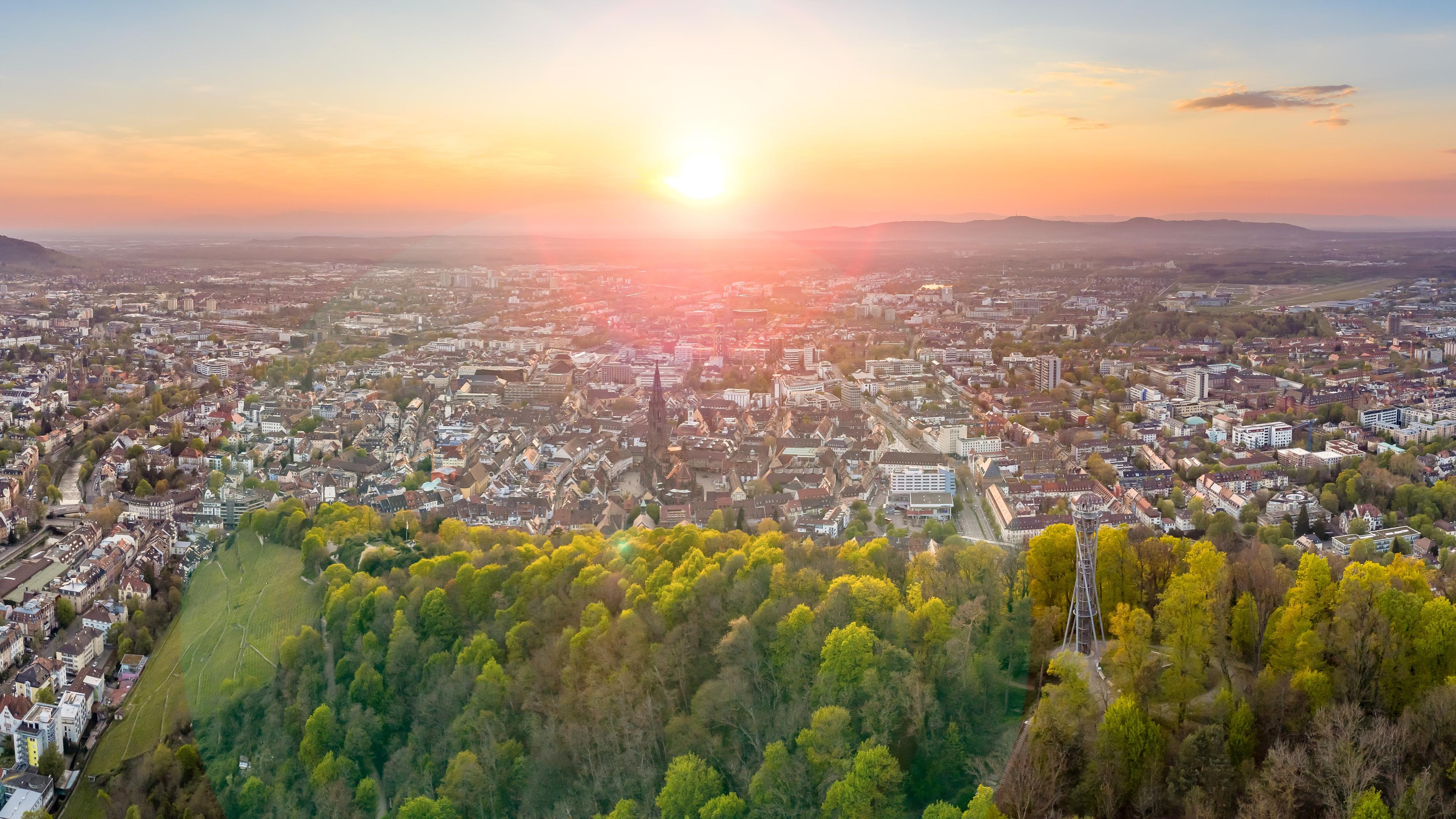 Panorama von Freiburg