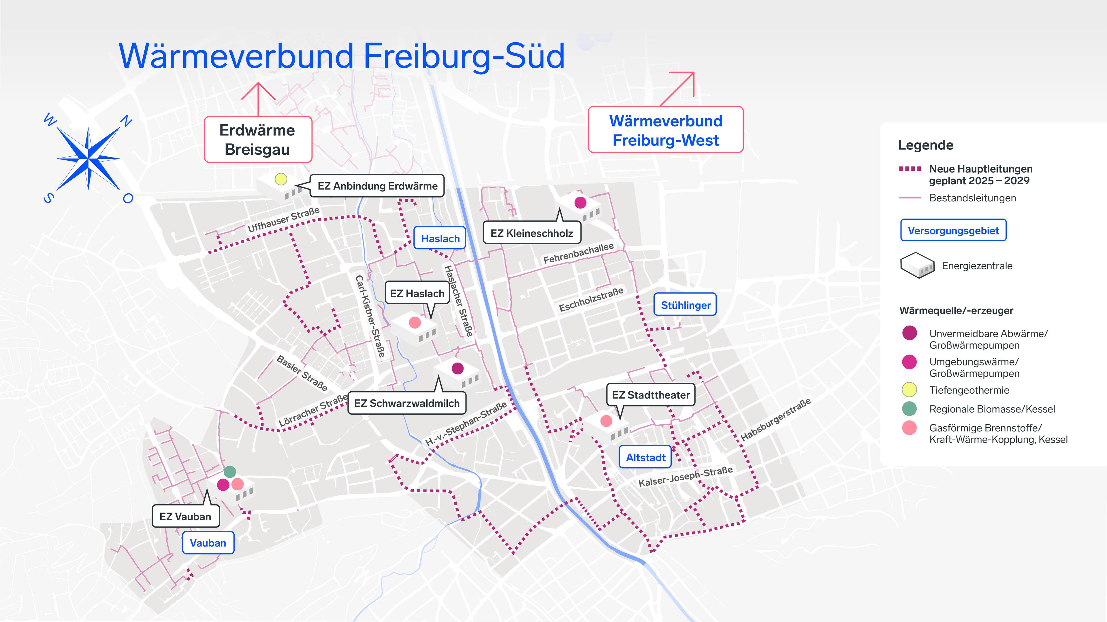 Wärmeverbund Freiburg-Süd