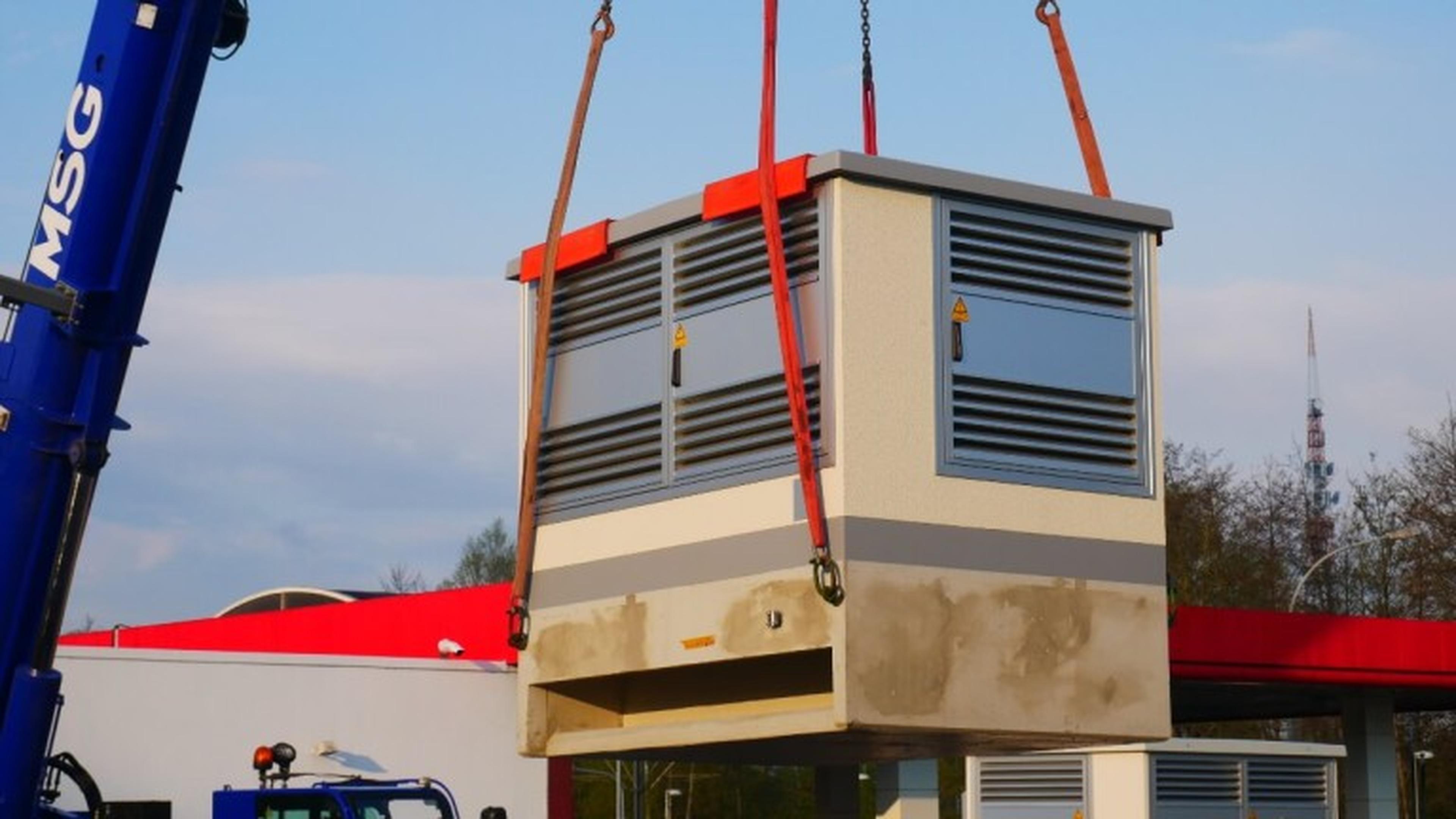 Anlieferung Trafostation