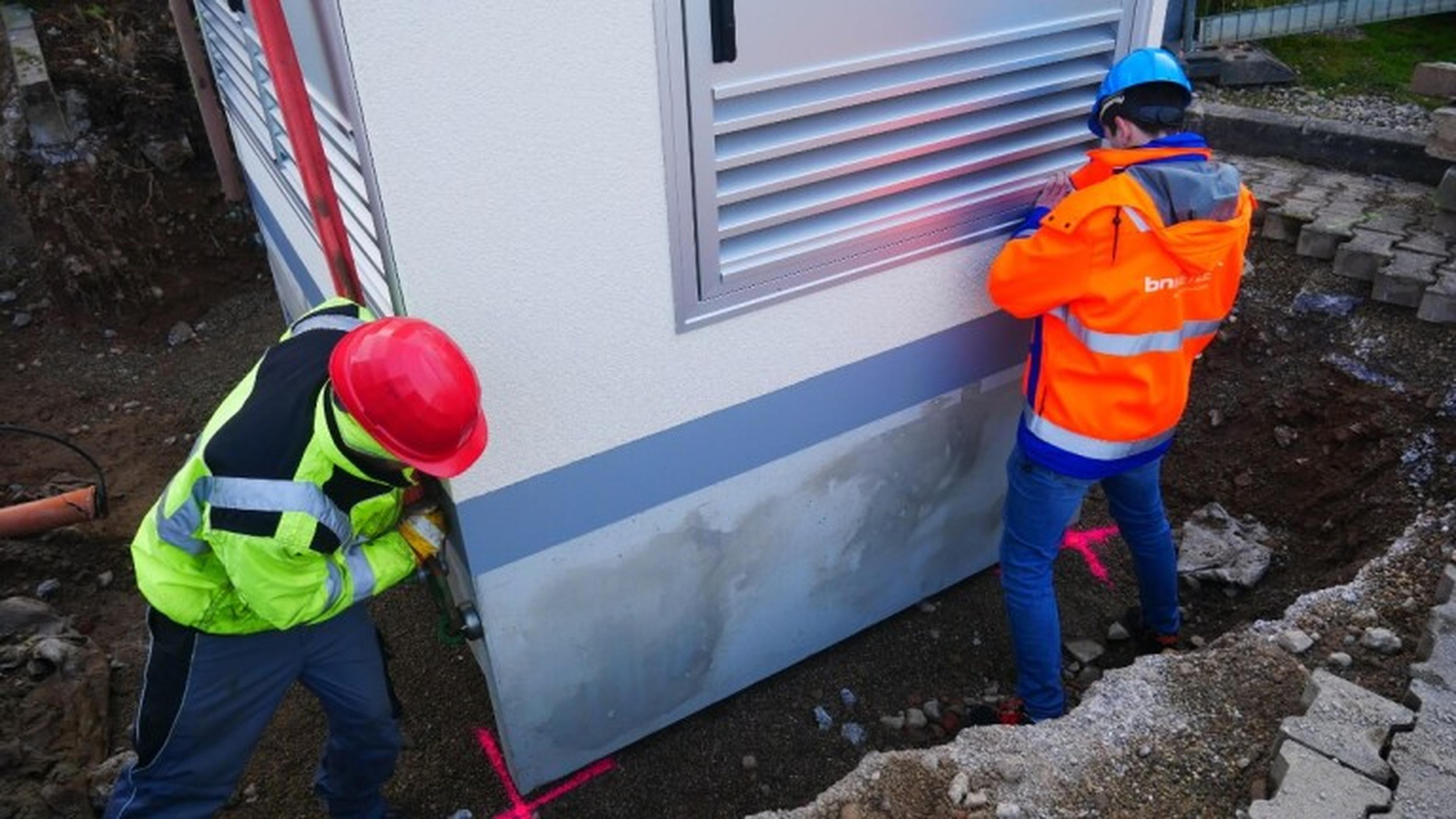 Ausrichtung Trafostation