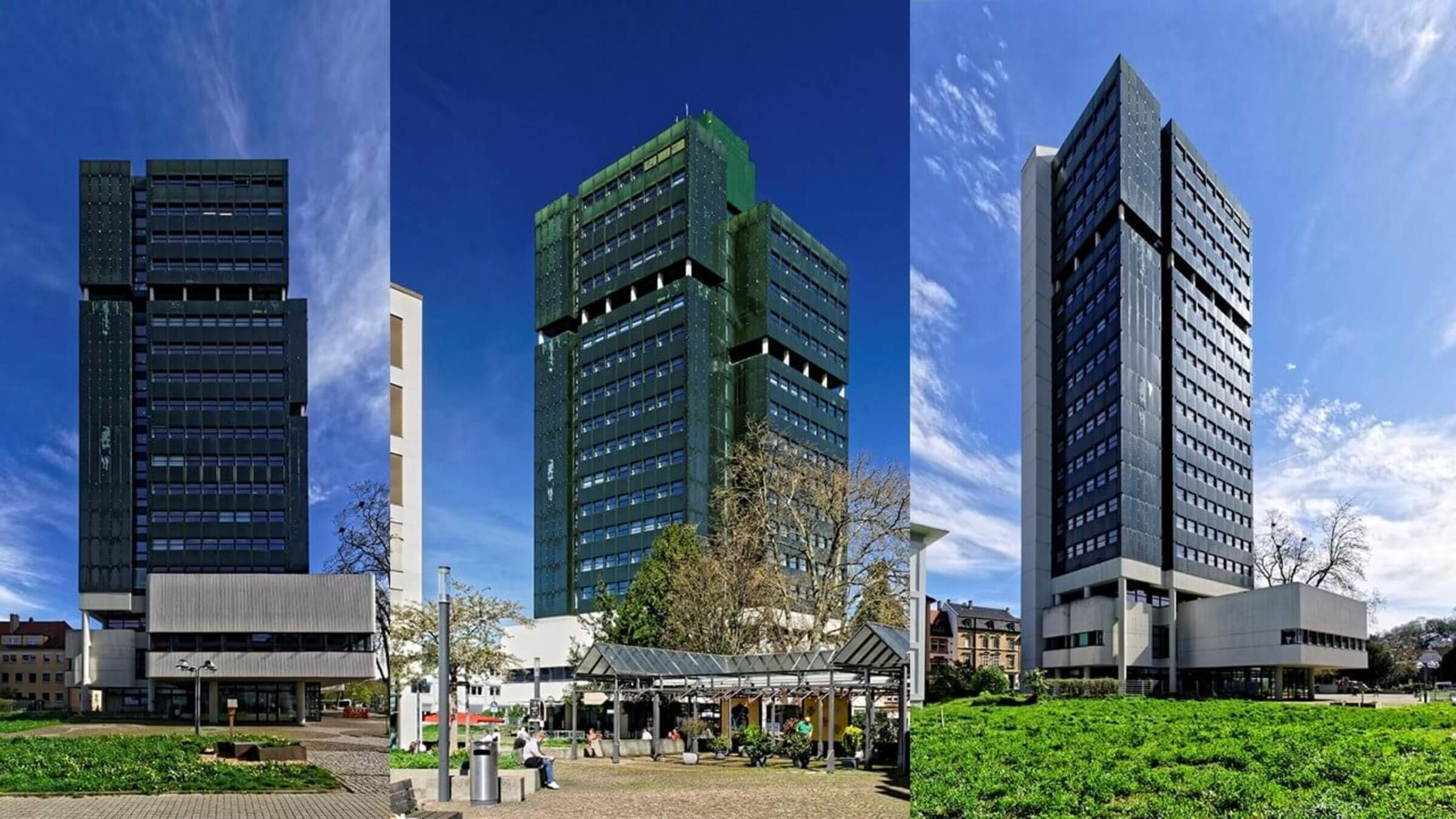 Das Hochhaus mit bauwerkintegrierter Photovoltaikfassade ist ein Leuchtturmprojekt für nachhaltige Architektur und klimafreundliche Stadtentwicklung