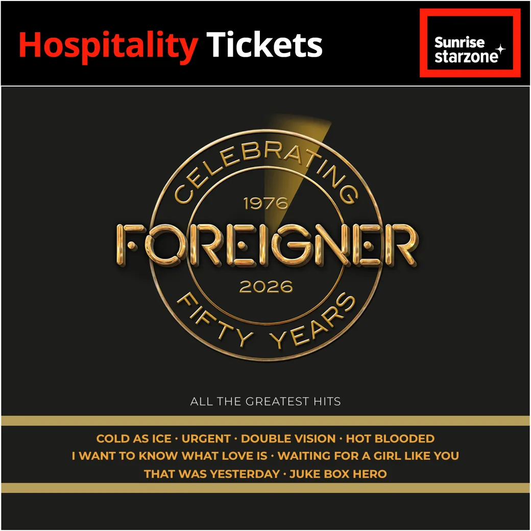Event image for Foreigner - Sunrise starzone Lounge