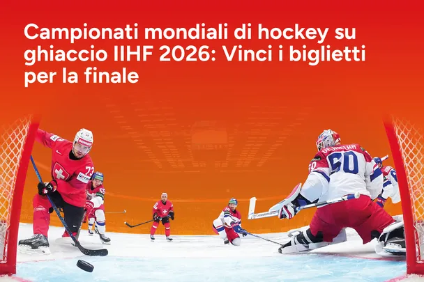 Concorso a premi: biglietti per la finale dei Campionati mondiali di hockey su ghiaccio IIHF 2026
