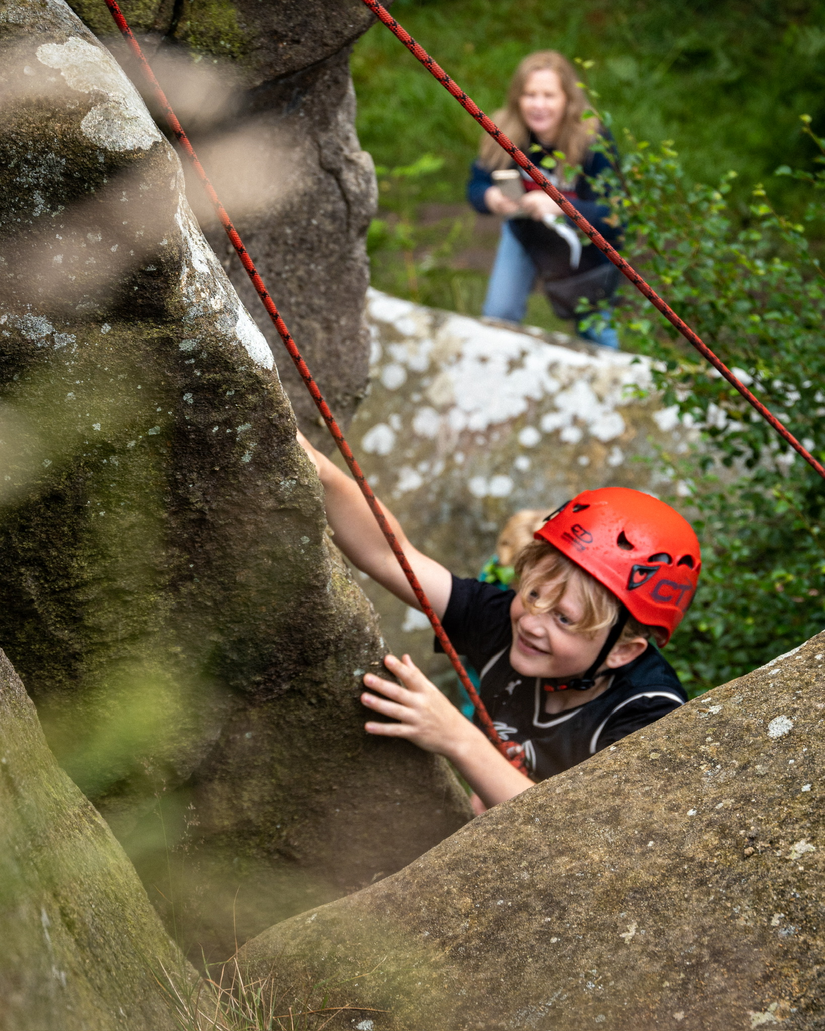 Kid Rock CLimbing at National Trust Brimham Rocks
