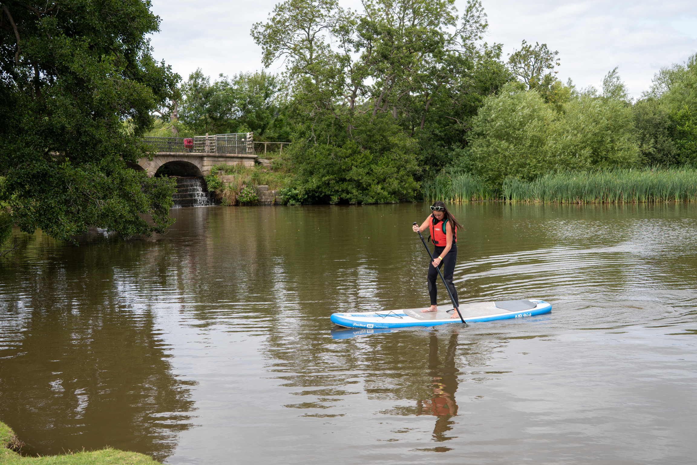 paddleboarding at ripley castle