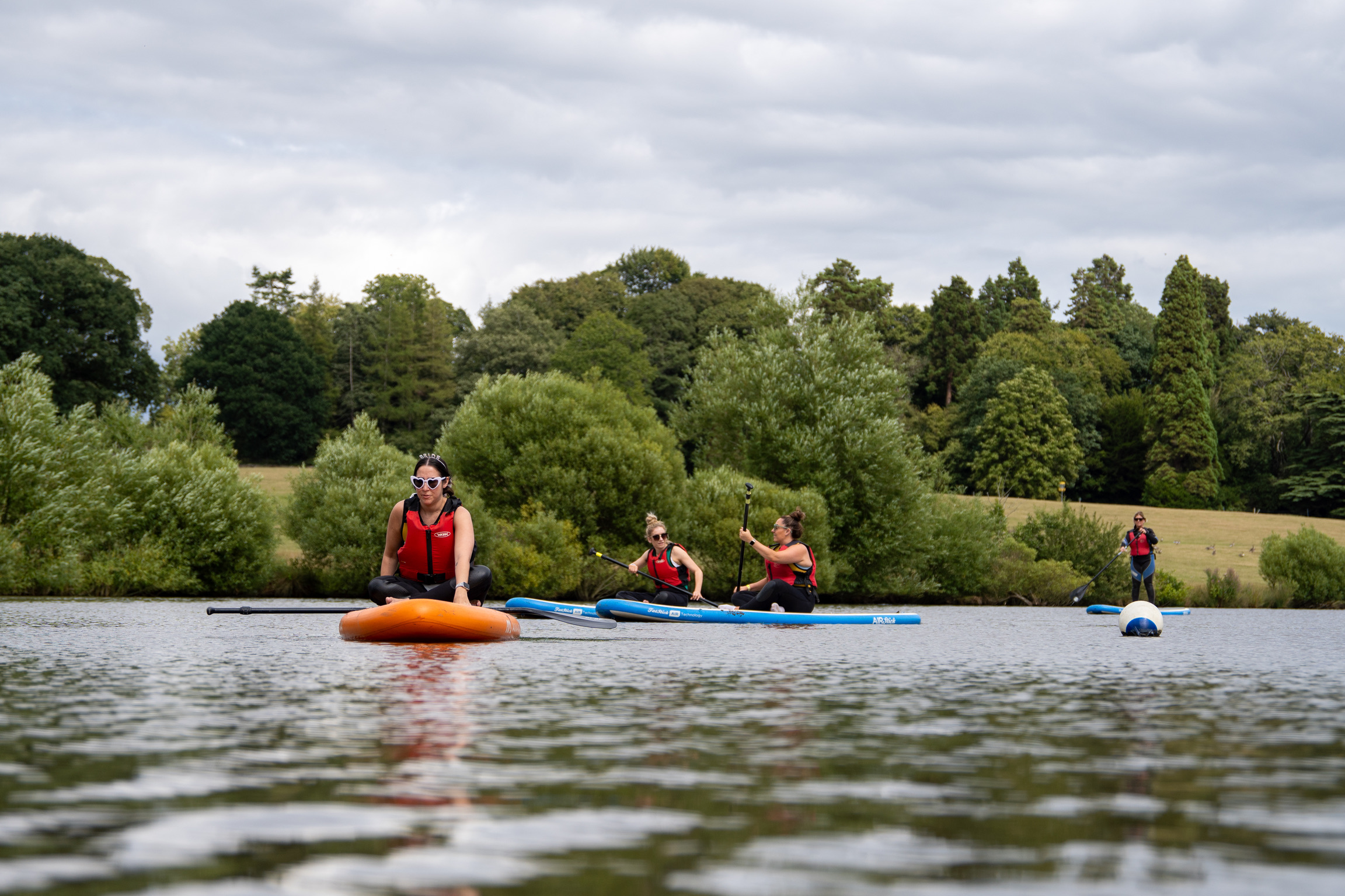 paddleboarding at ripley castle