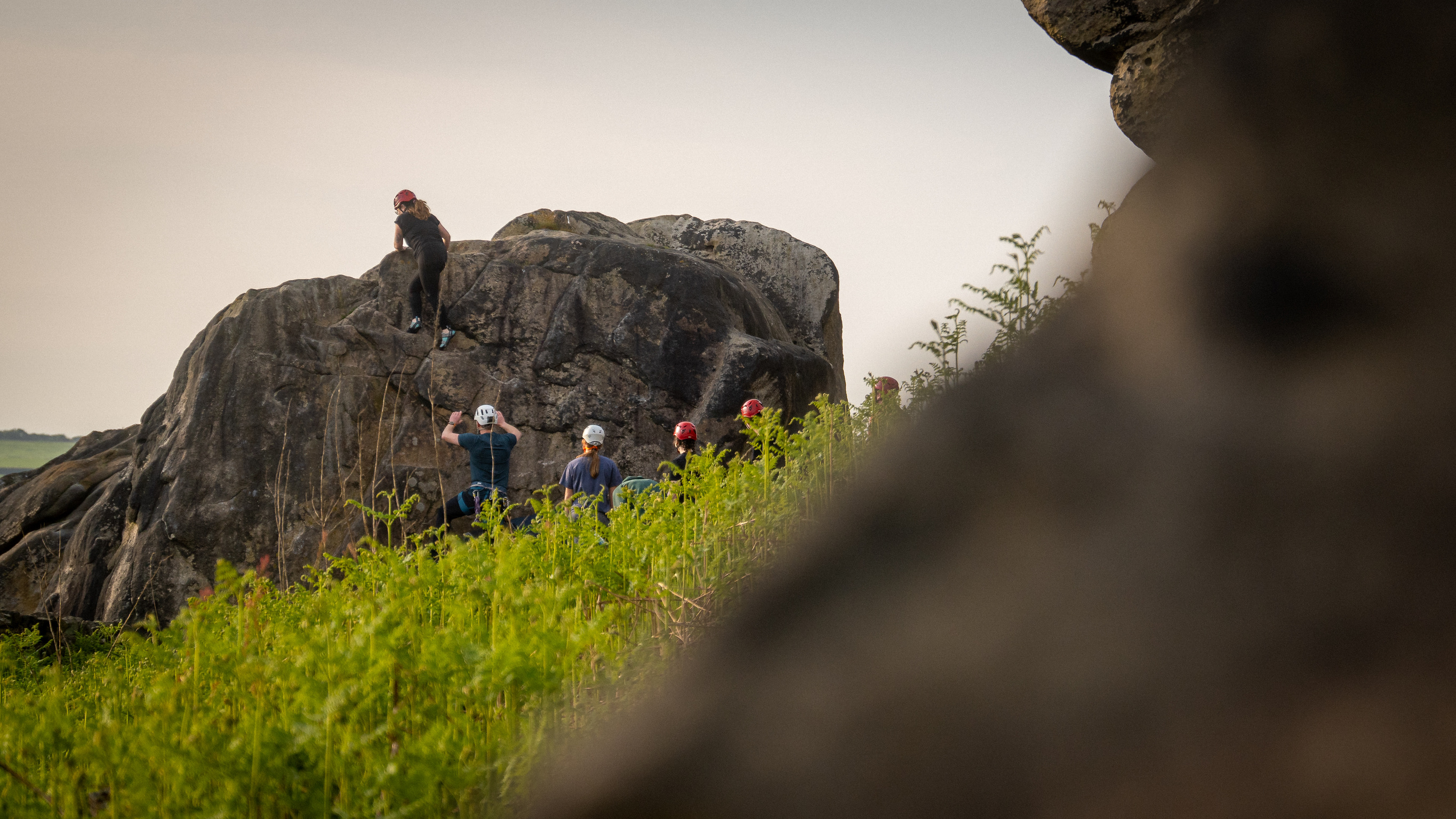 Rock Climbing at Almscliffe Crag