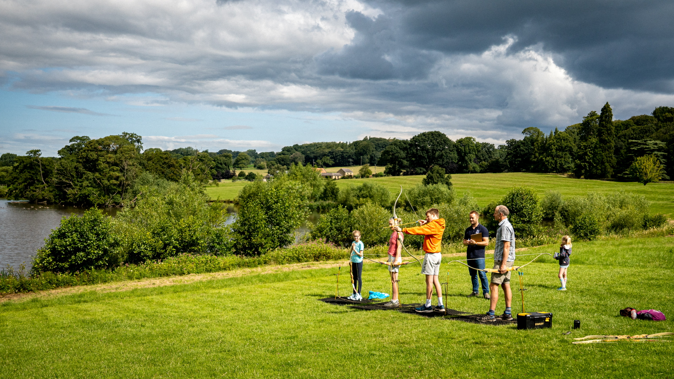 Family Archery session at Ripley Castle
