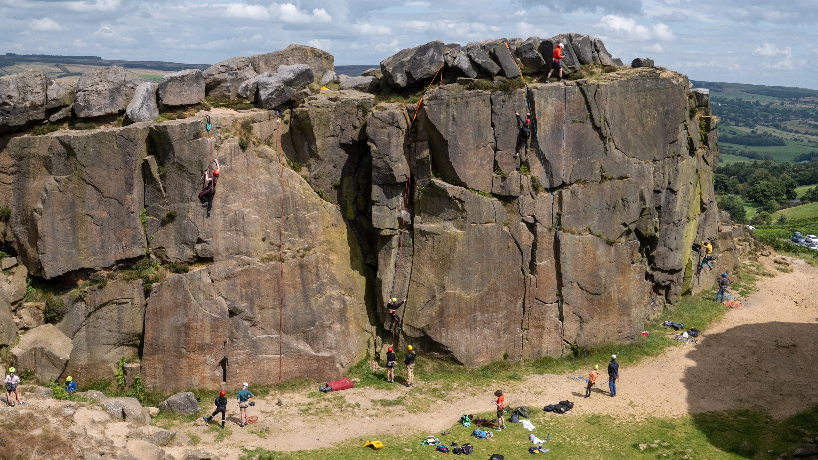 Rock Climbing at Ilkley Cow & Calf
