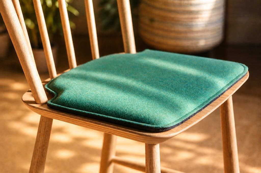 Sitzkissen für Design Stuhl aus Filz