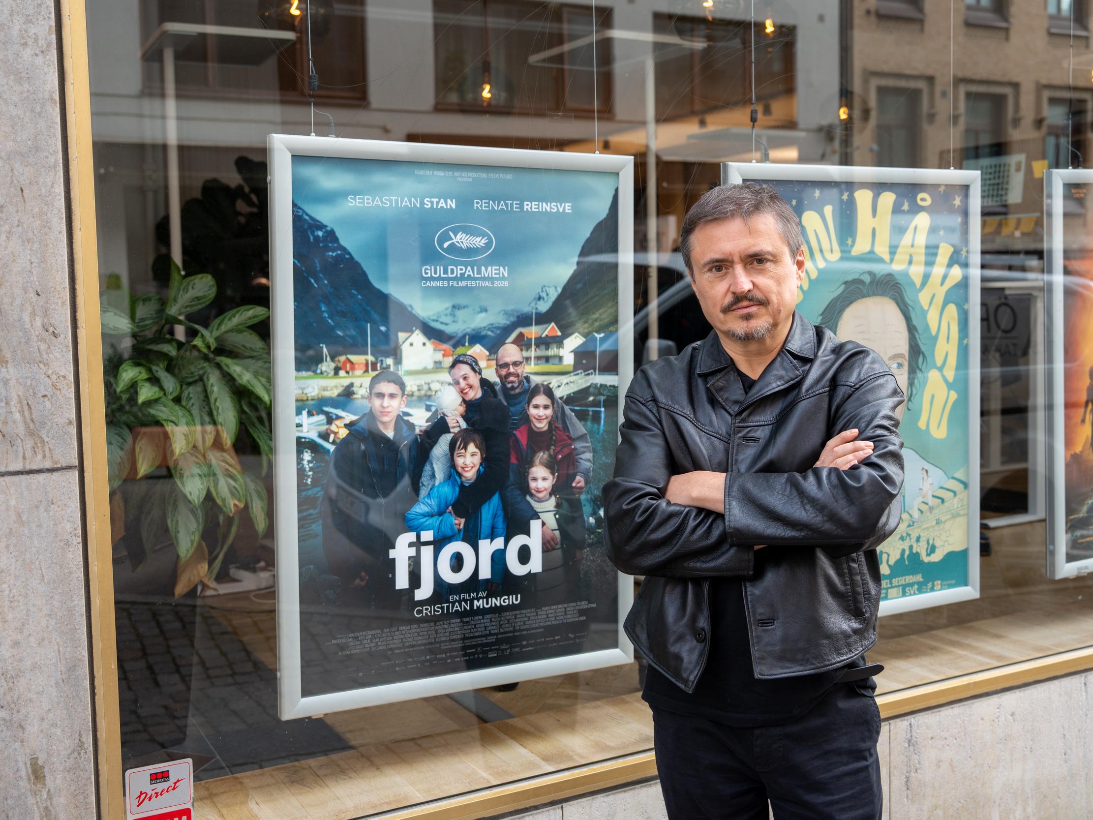 Regissör Cristian Mungiu utanför Film i Väst i Göteborg innan premiärvisningen av "Fjord".