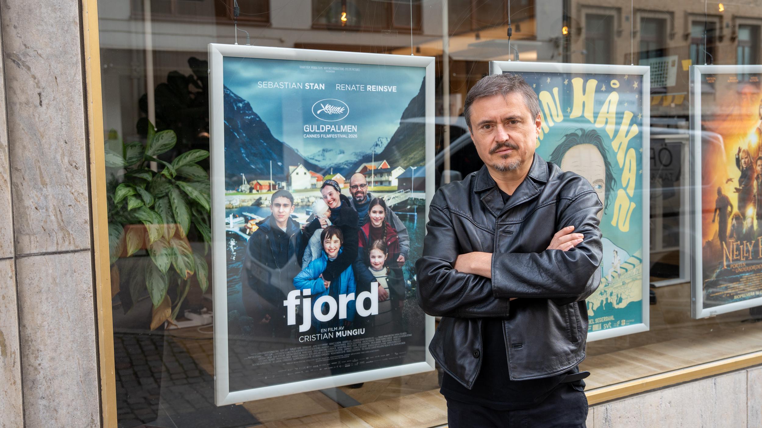 Regissör Cristian Mungiu utanför Film i Väst i Göteborg innan premiärvisningen av "Fjord".