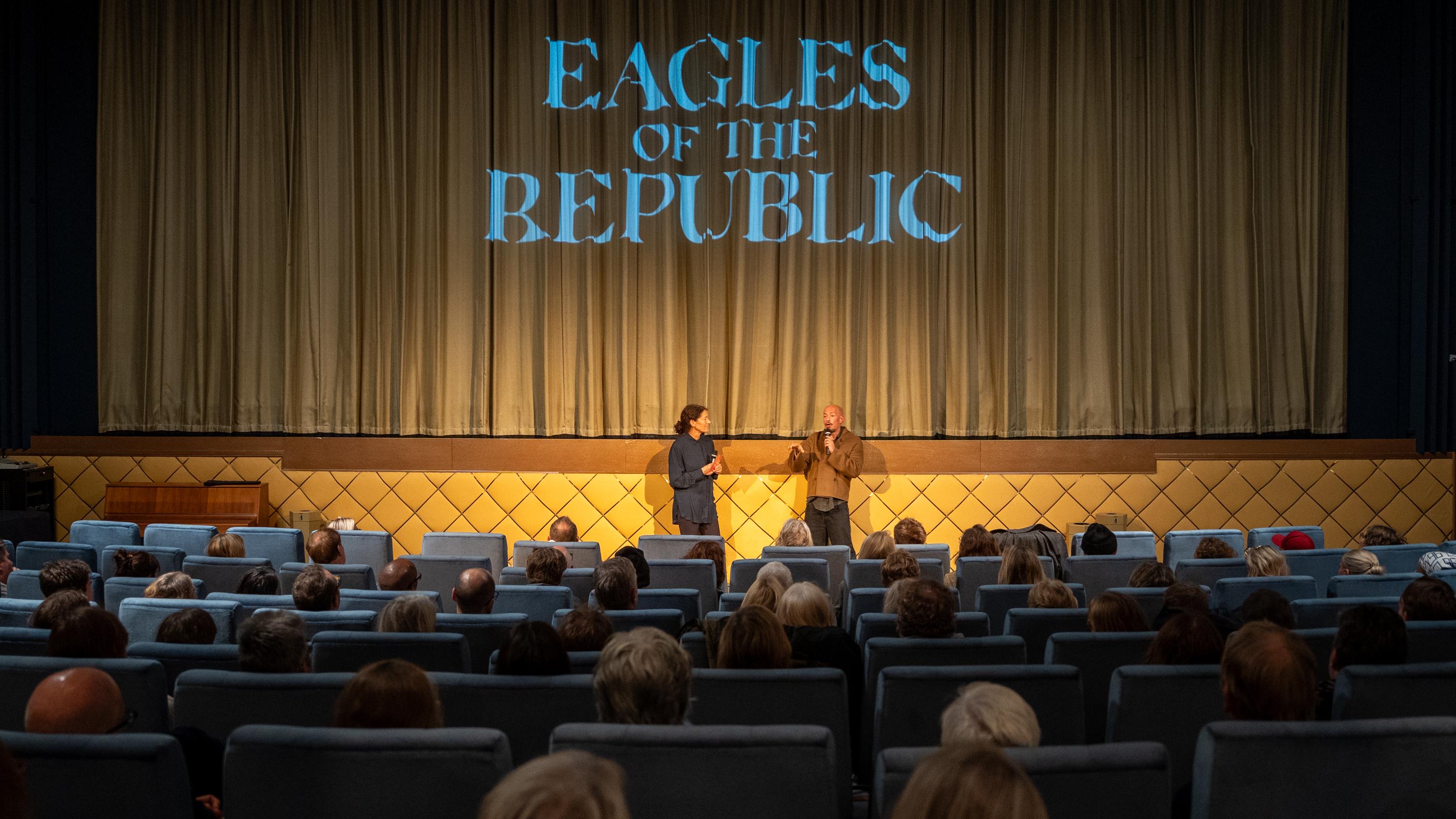 Kristina Börjeson, produktionschef på Film i Väst och Tarik Saleh, regissör