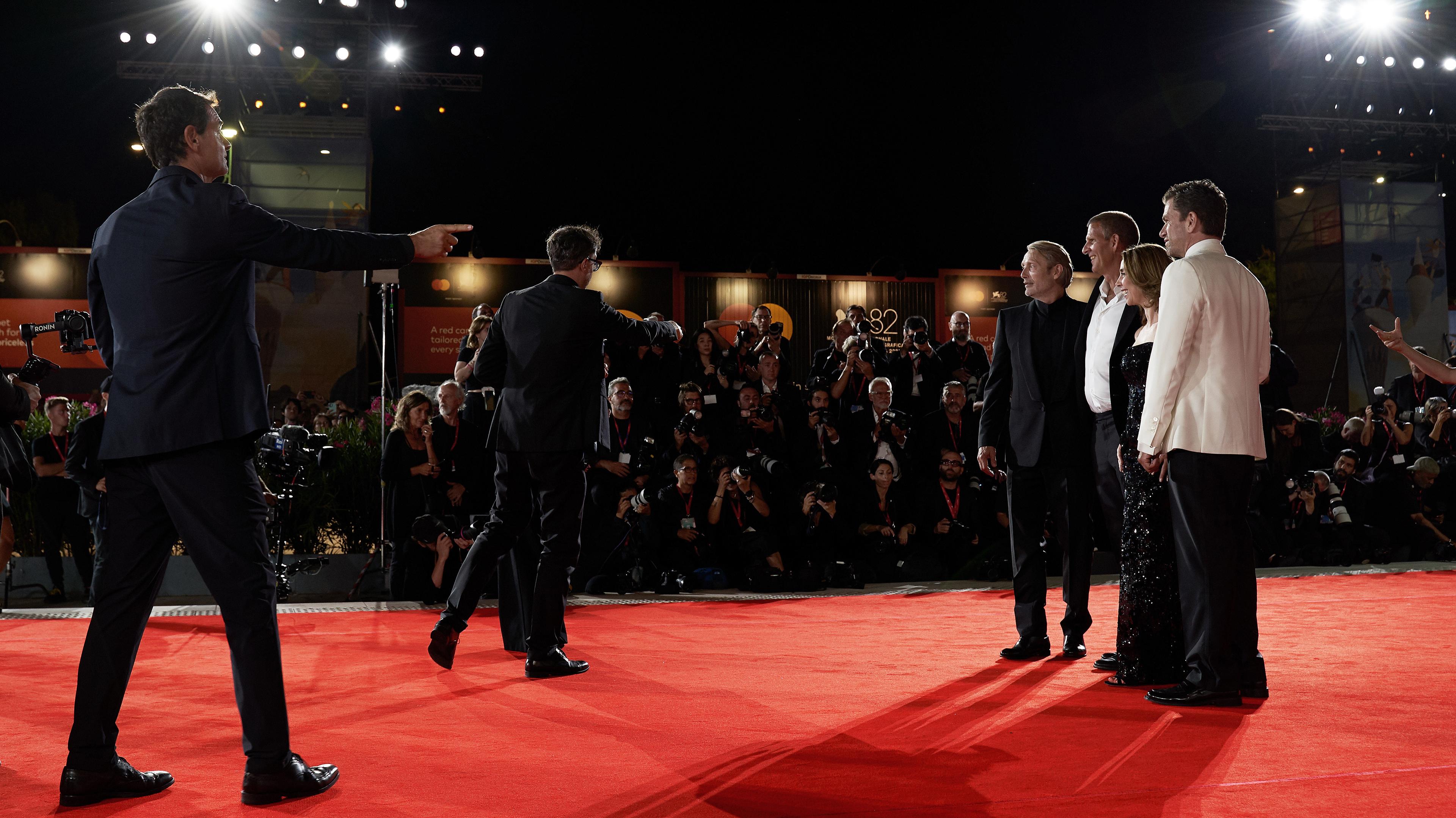 Nikolaj Lie Kaas, Anders Thomas Jensen, Sofie Gråbøl & Mads Mikkelsen. Photo: Leslie Holm