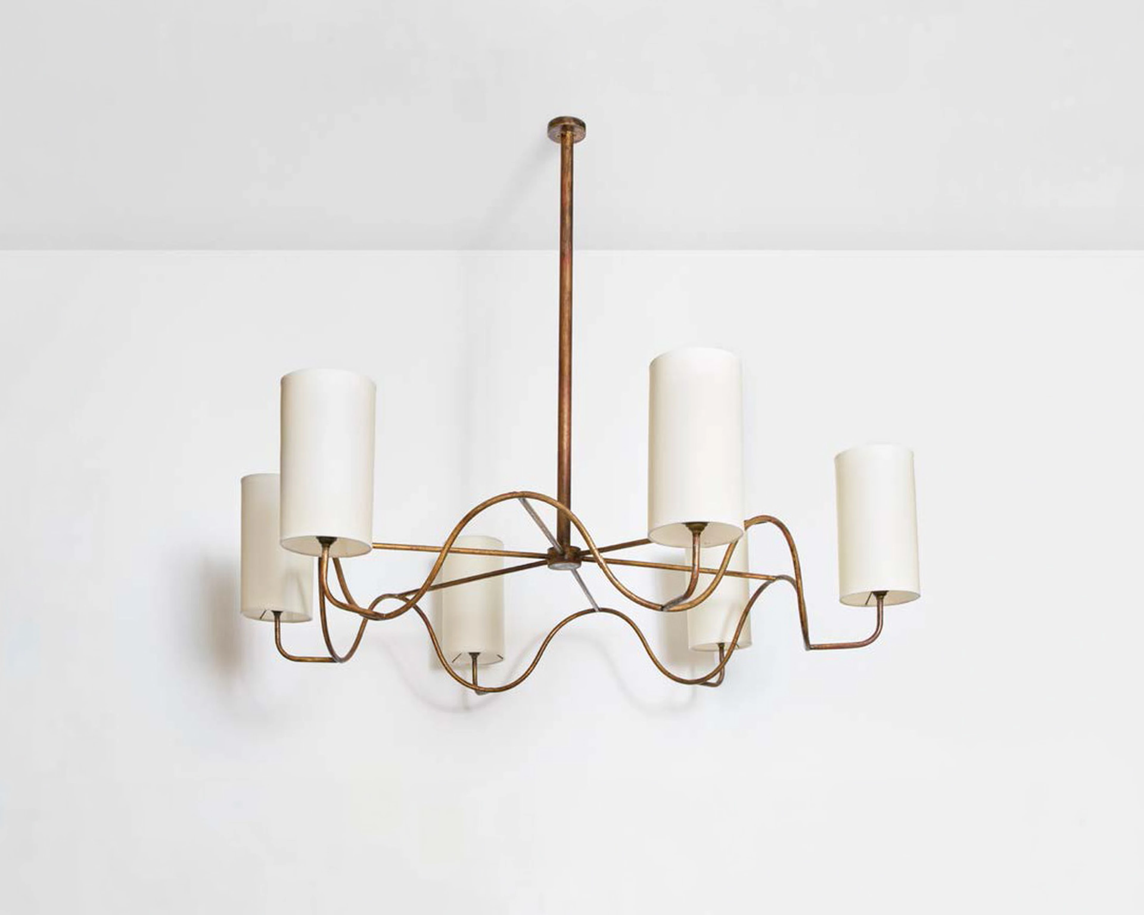 "Ondulation" Six-Light Chandelier