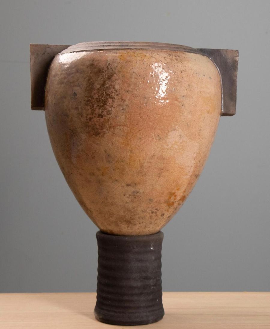 Raku Vase