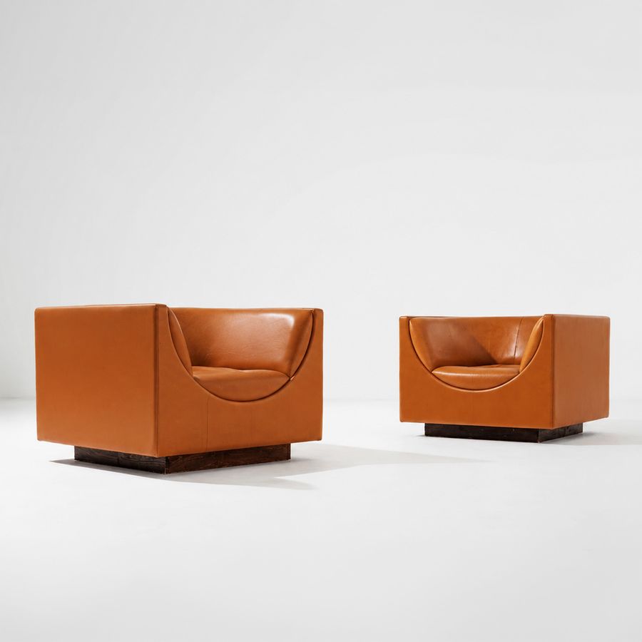 Pair of 'Cubo' Armchairs