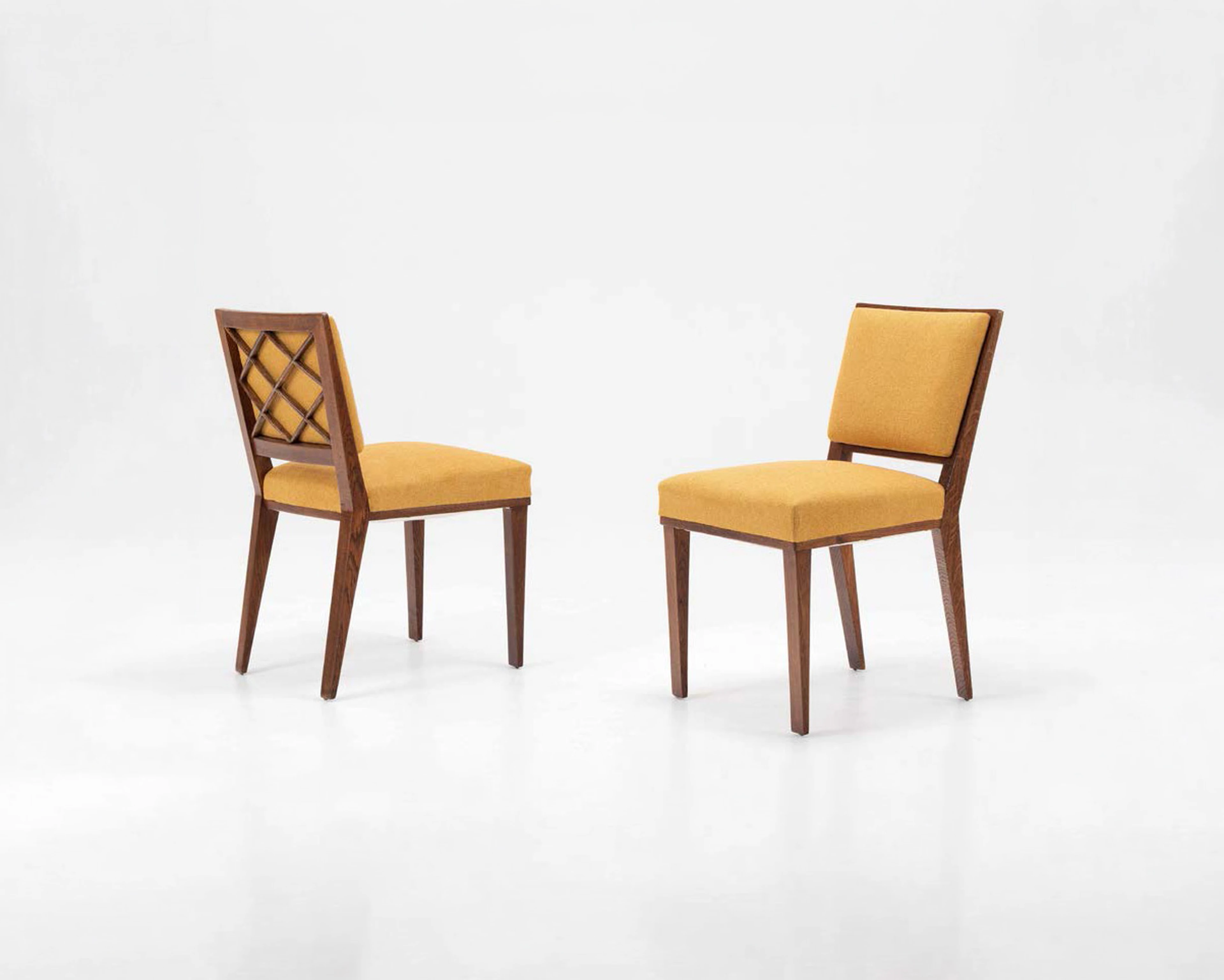 Pair of 'Croisillon' Chairs