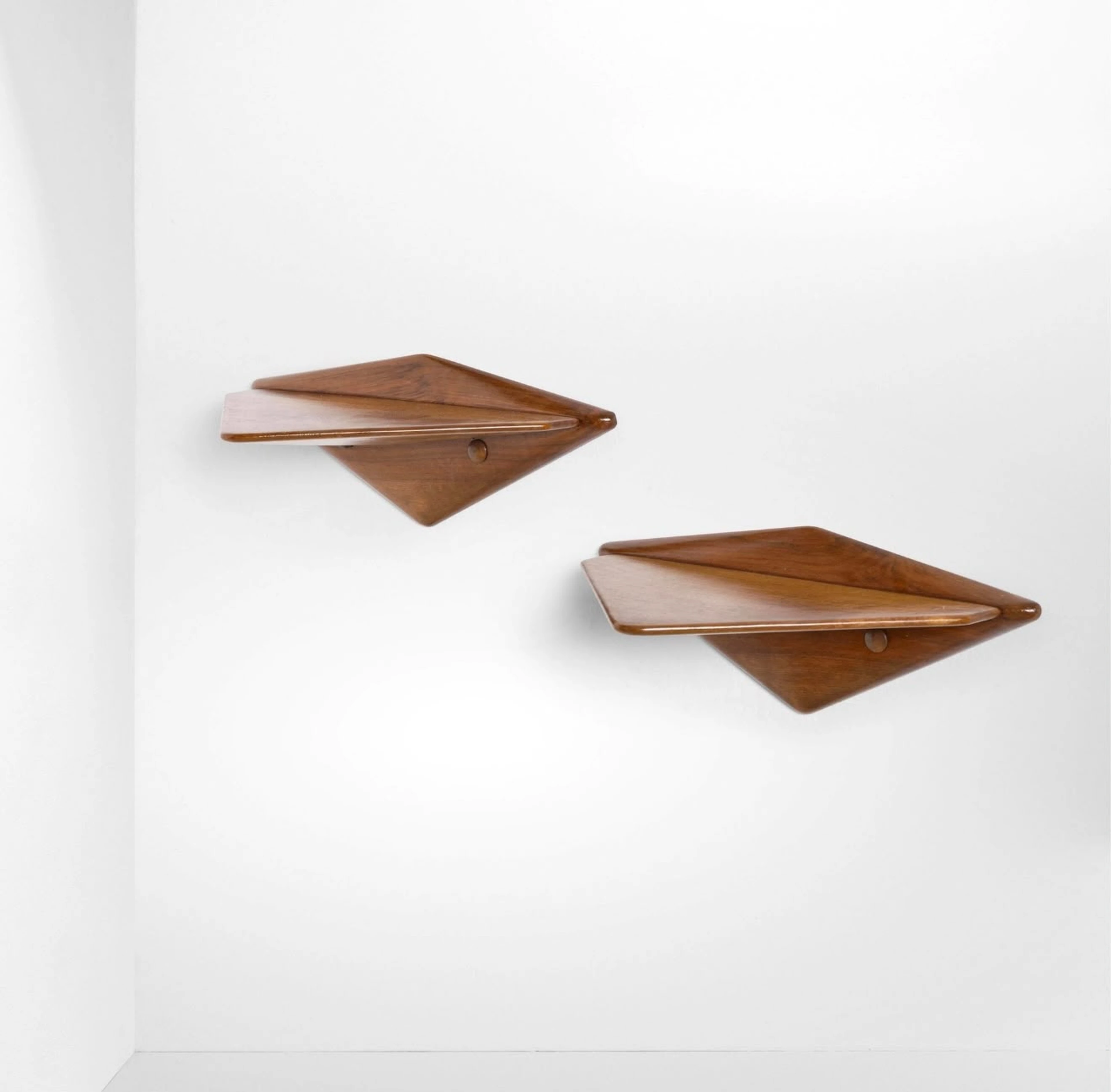 Two wall-mounted bedside tables - 2