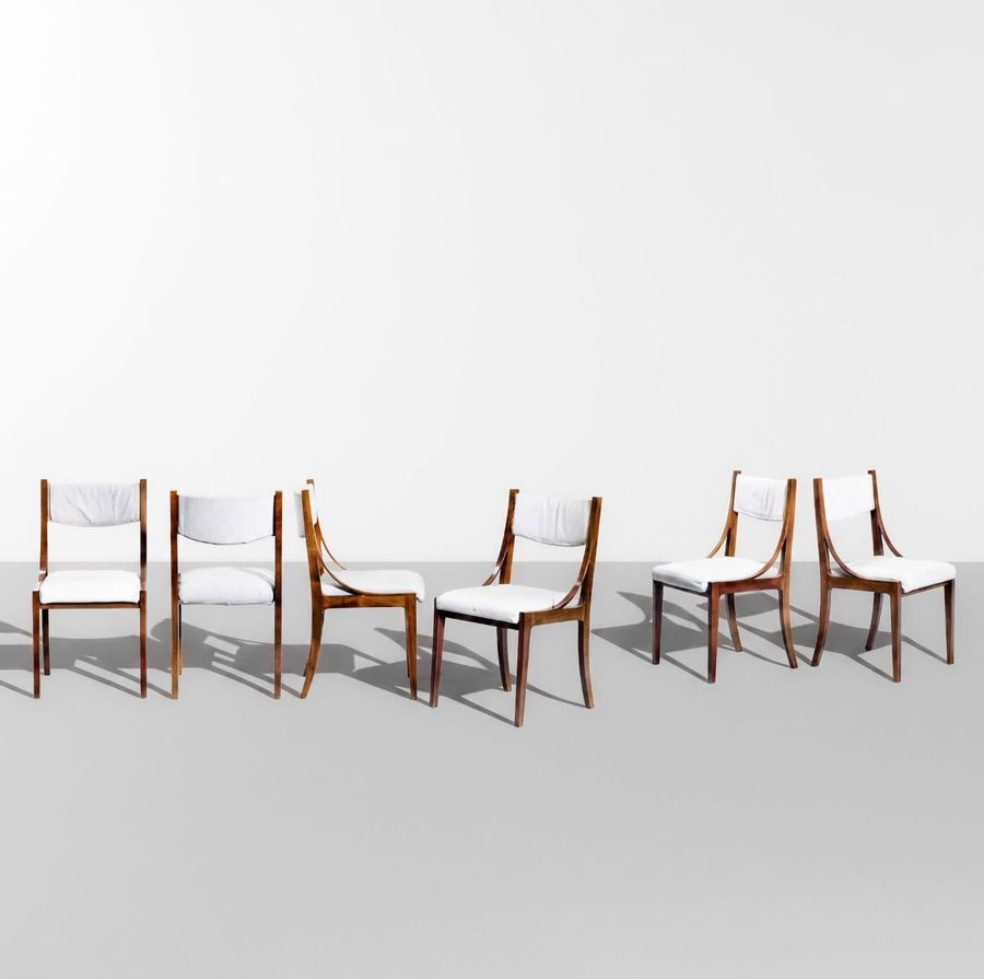 Set of Six “Barbara” Dining Chairs