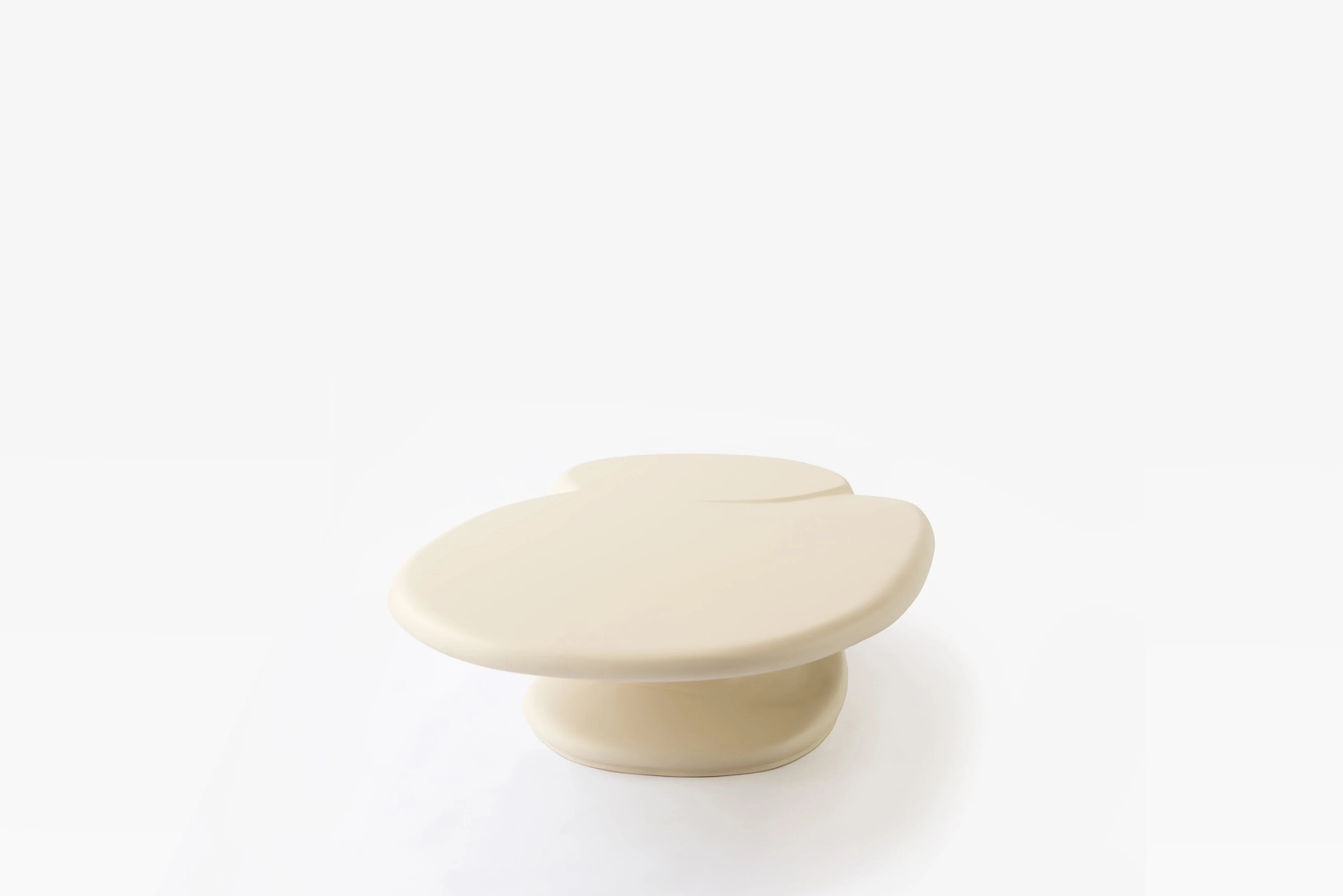 Erosion Coffee Table in Plaster Hemp - 5