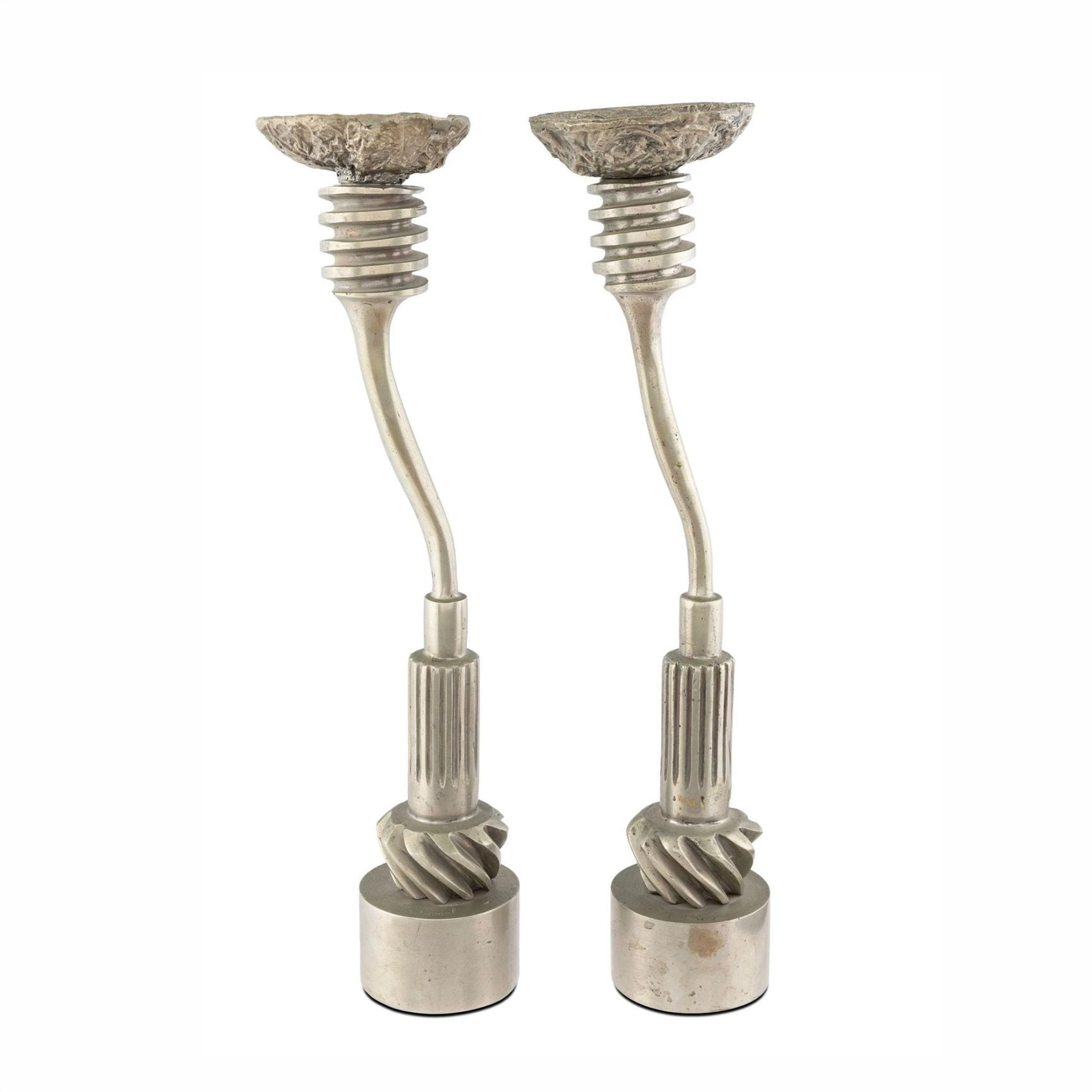 Pair of Medium-Sized Candlesticks