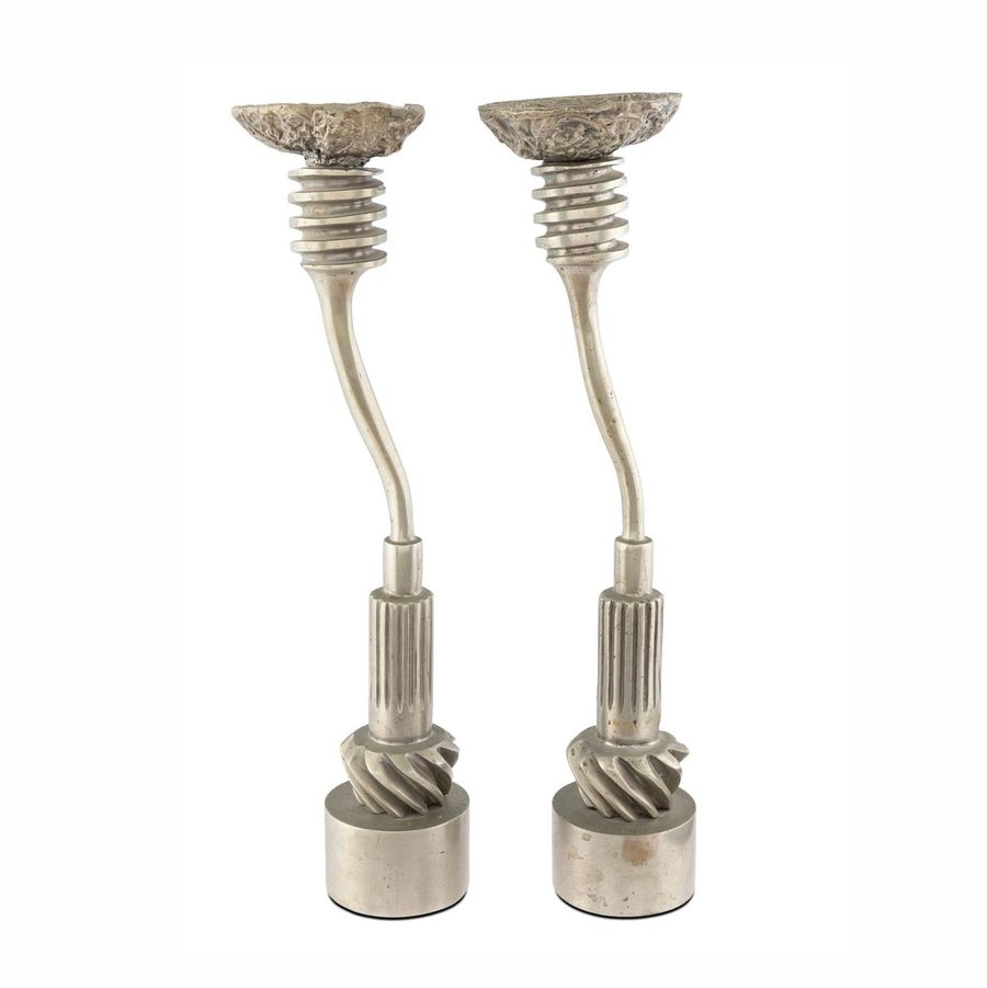 Pair of Medium-Sized Candlesticks