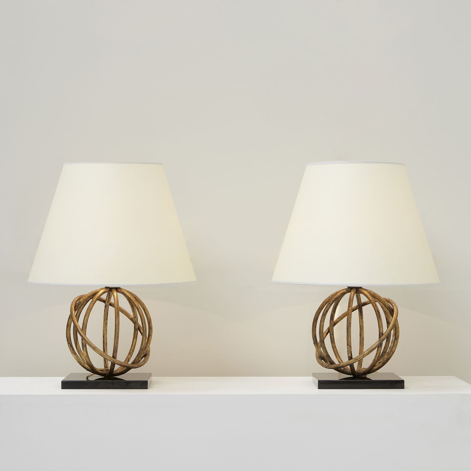 Pair of Sphere Table Lamps