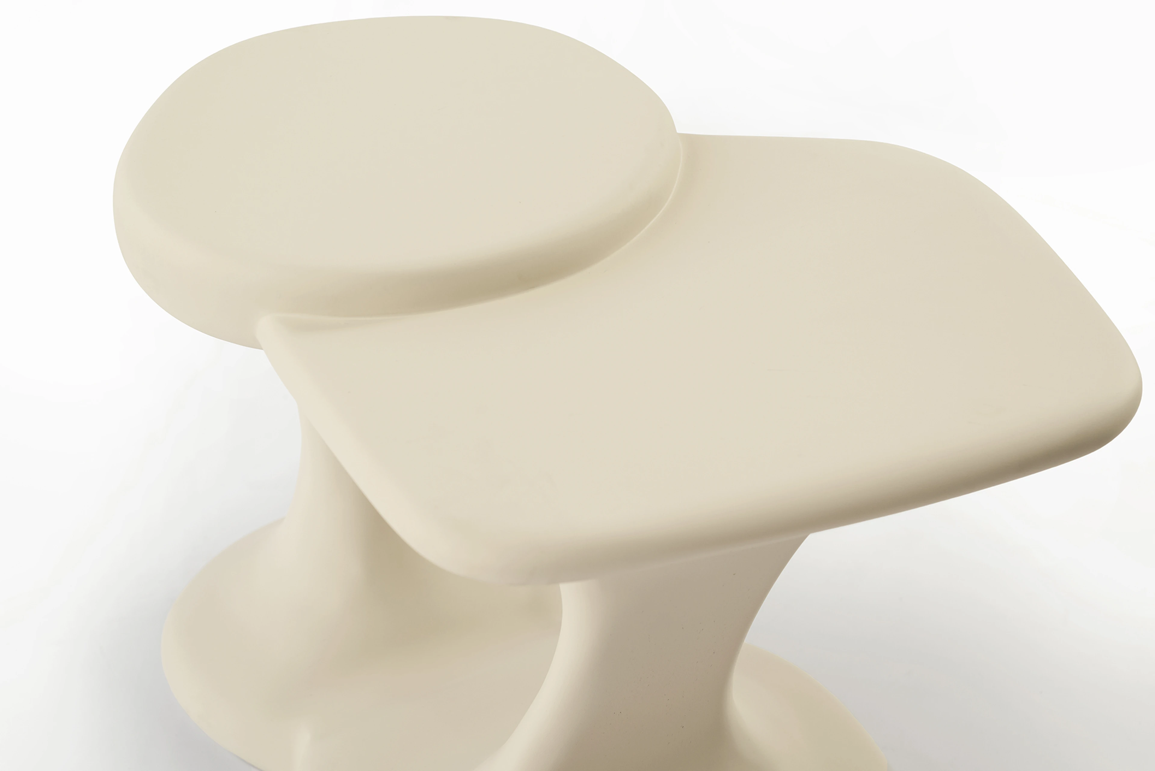 Erosion Side Tables in Plaster Hemp - 5