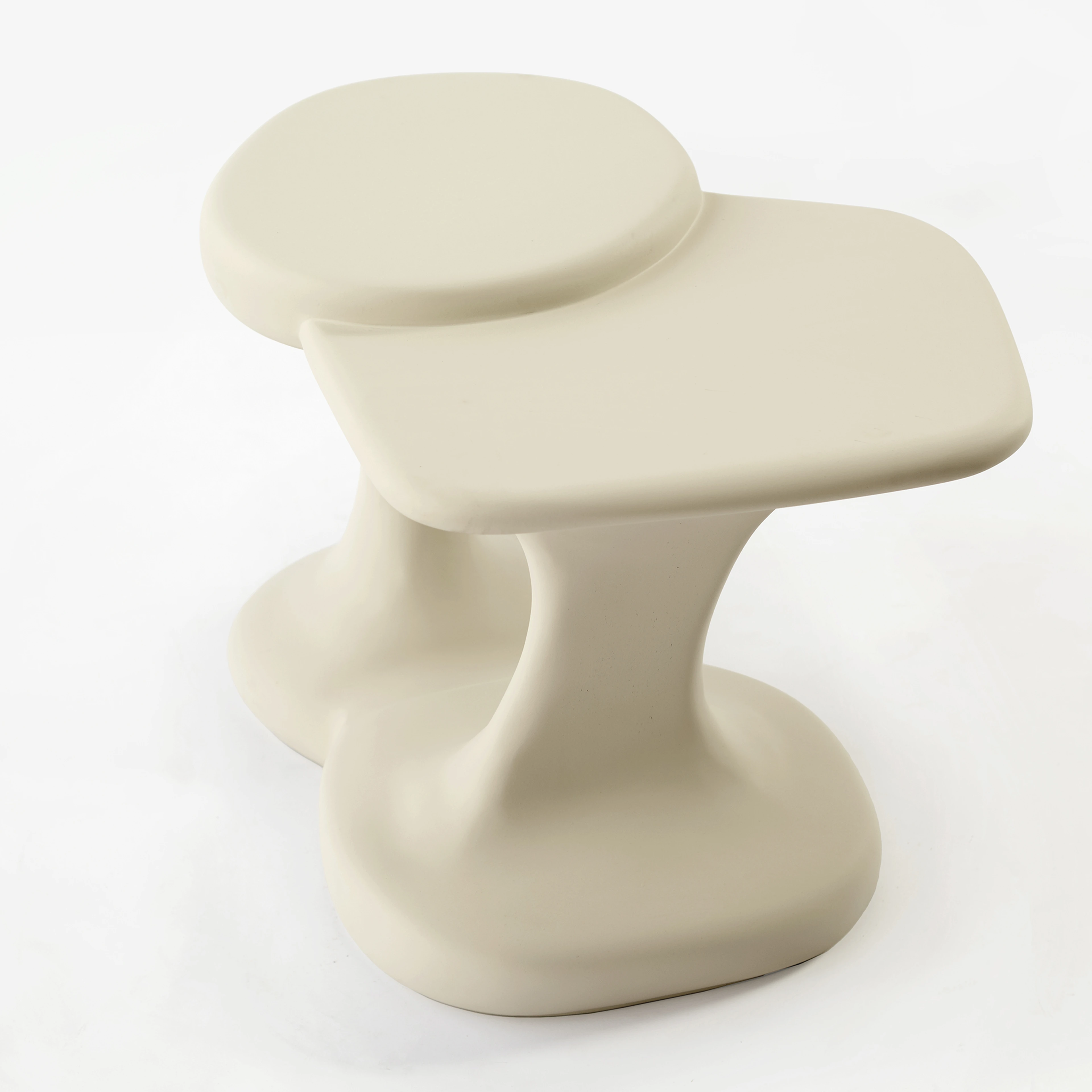 Erosion Side Tables in Plaster Hemp - 2