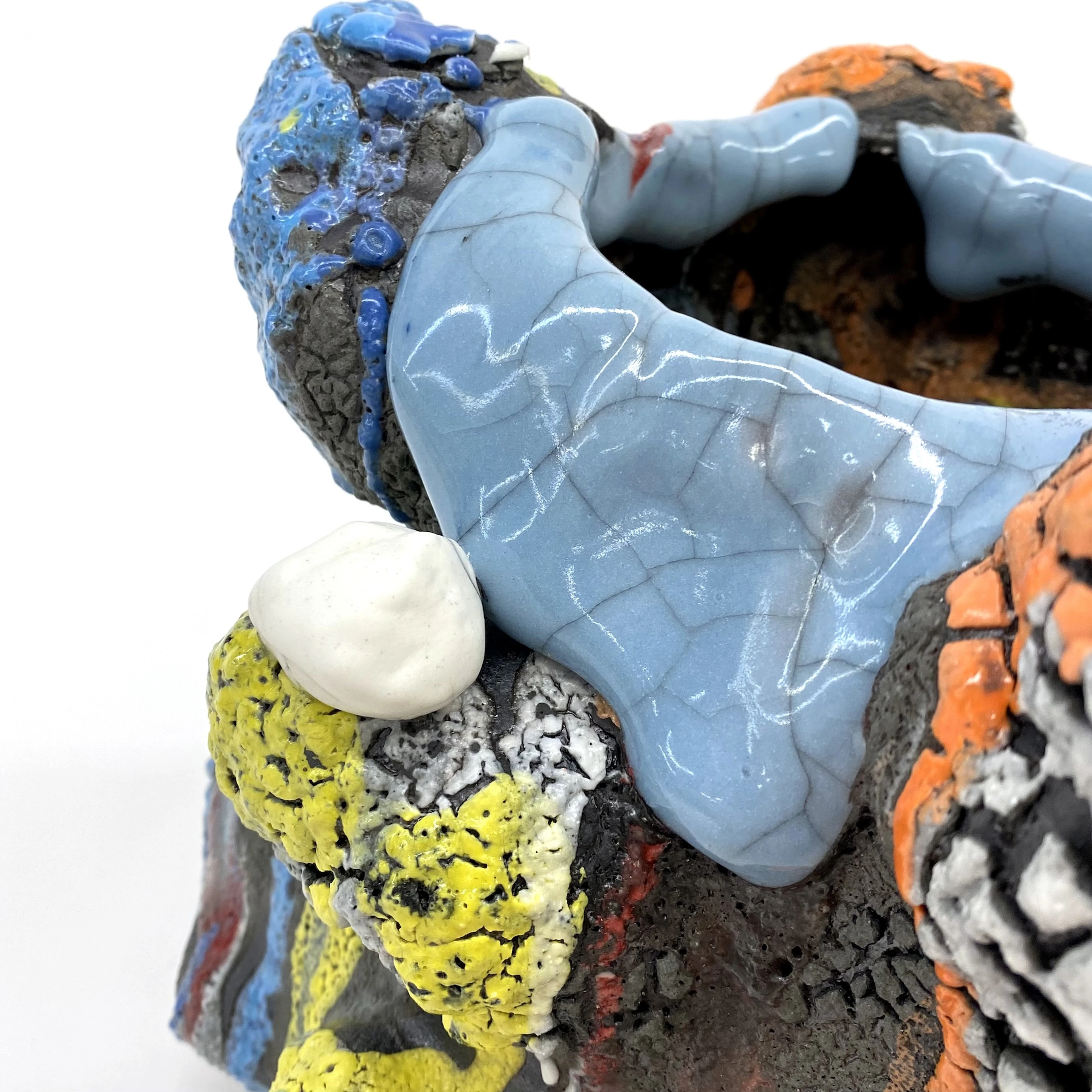 Cave Vessel: Yellow/Blue/Orange - 3
