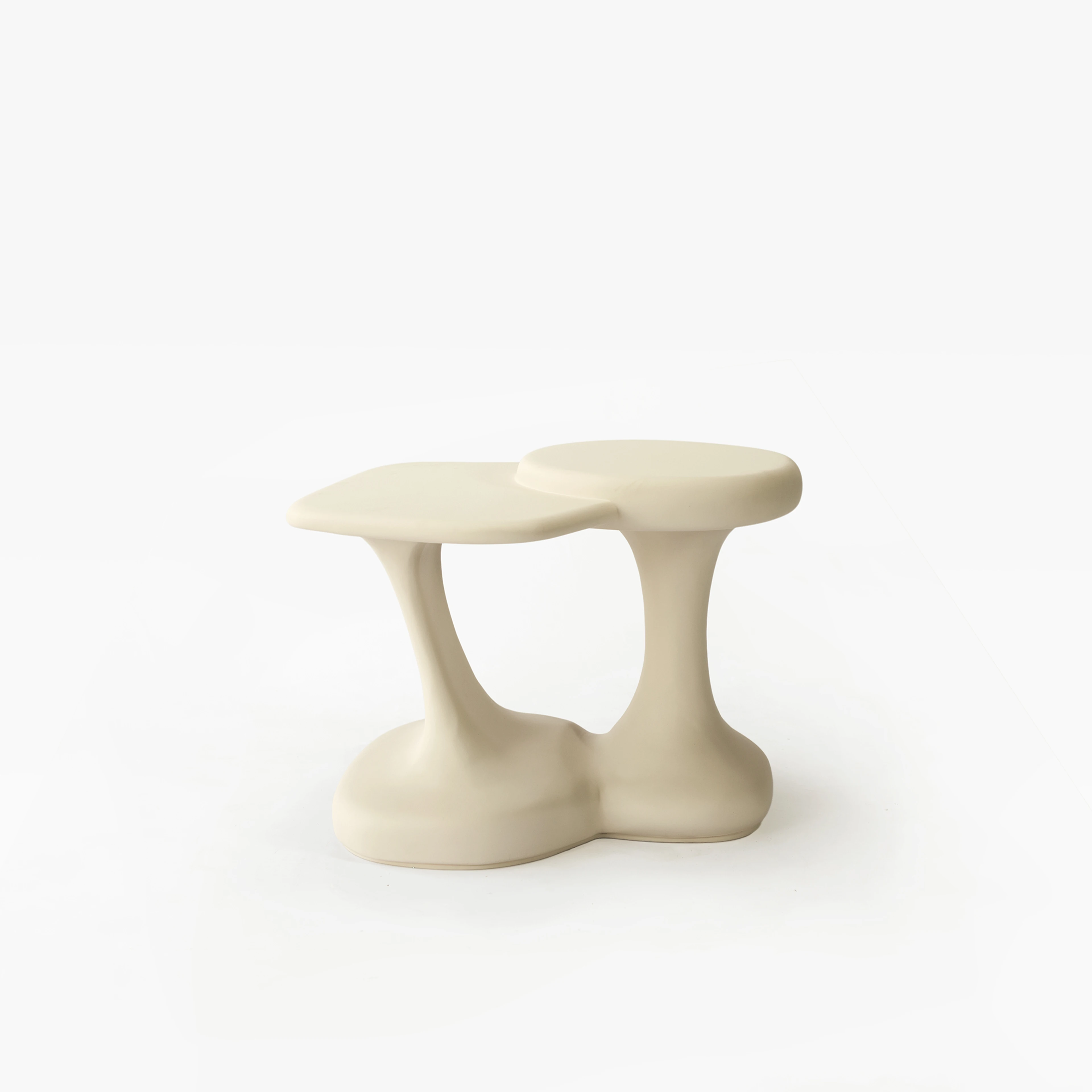 Erosion Side Tables in Plaster Hemp - 3