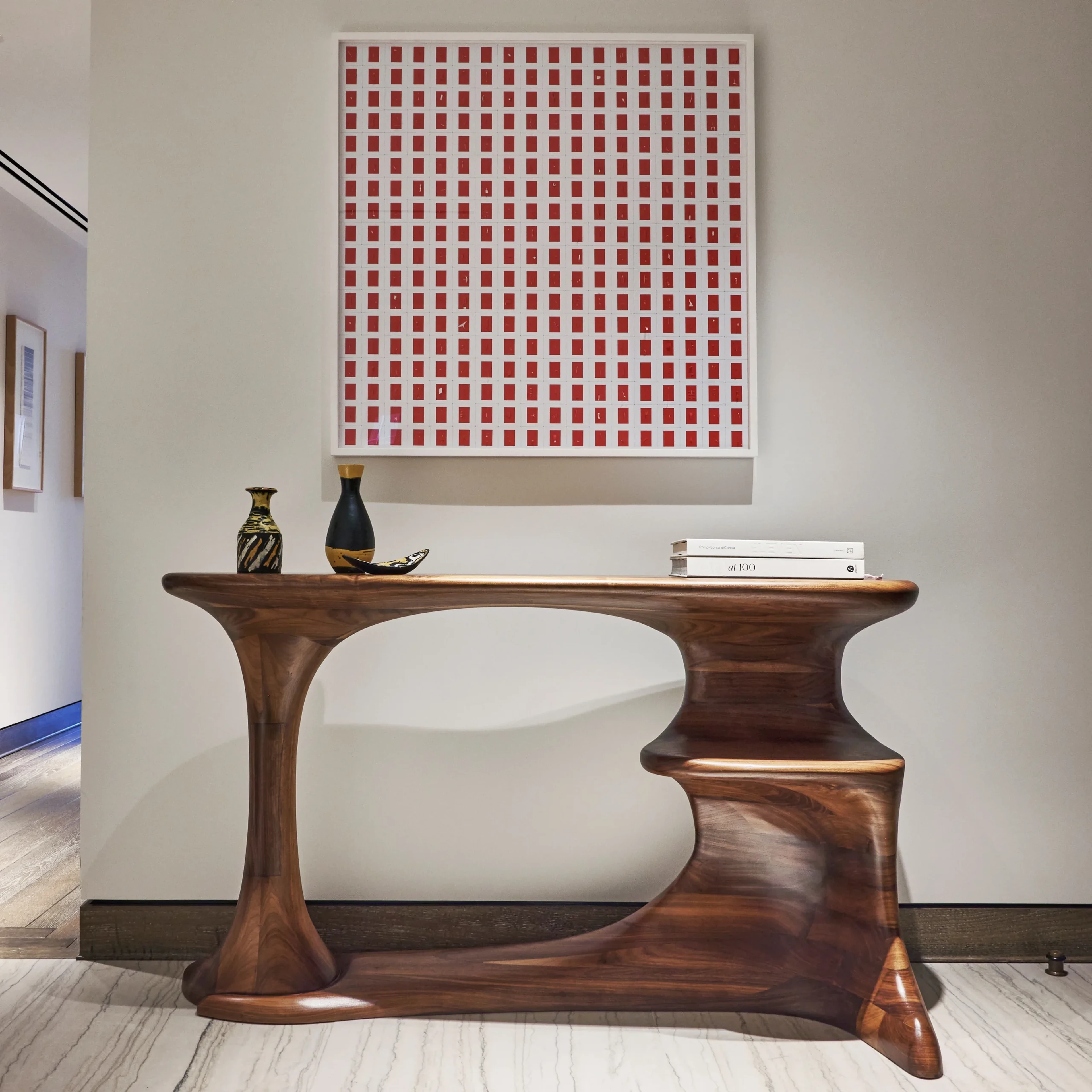 Erosion Console in Walnut - 5