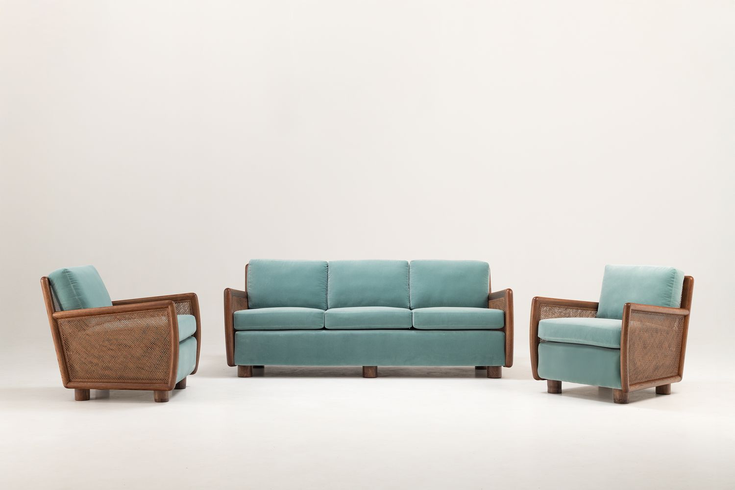 Sofa and Pair of Armchairs