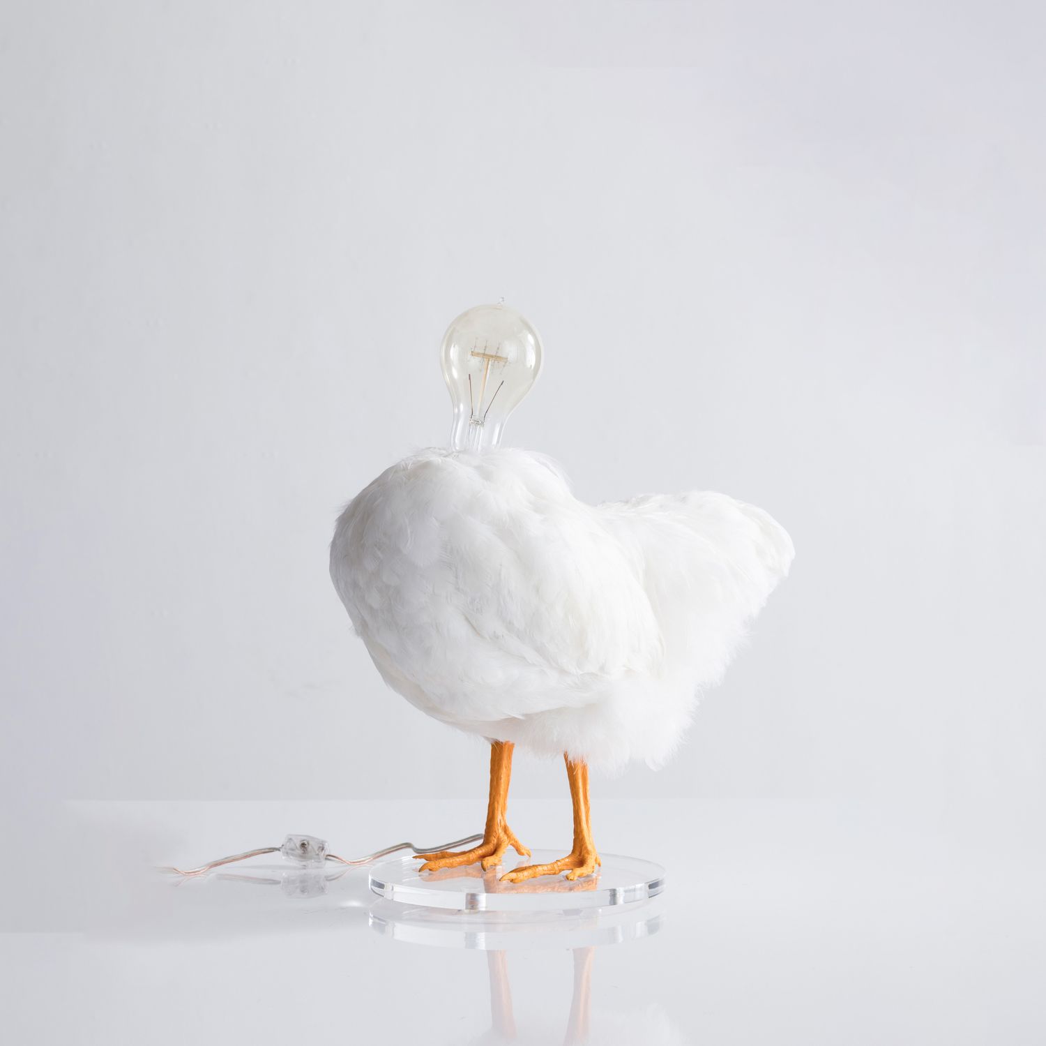 Sculptural Chicken Lamp