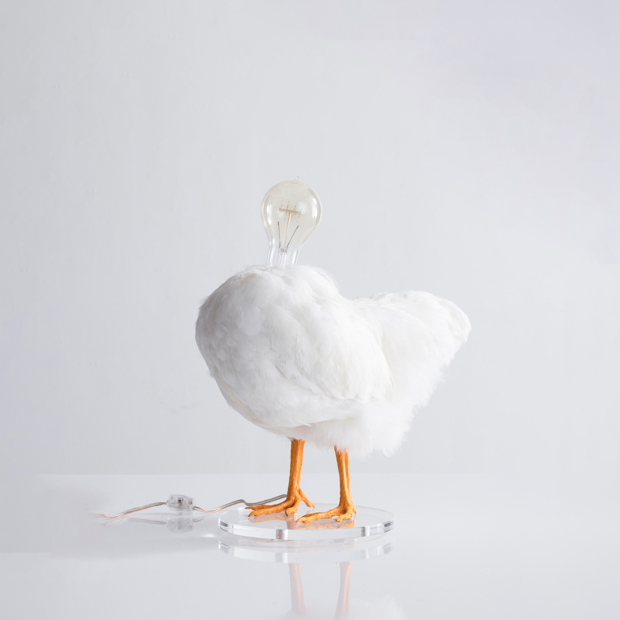 Sculptural Chicken Lamp