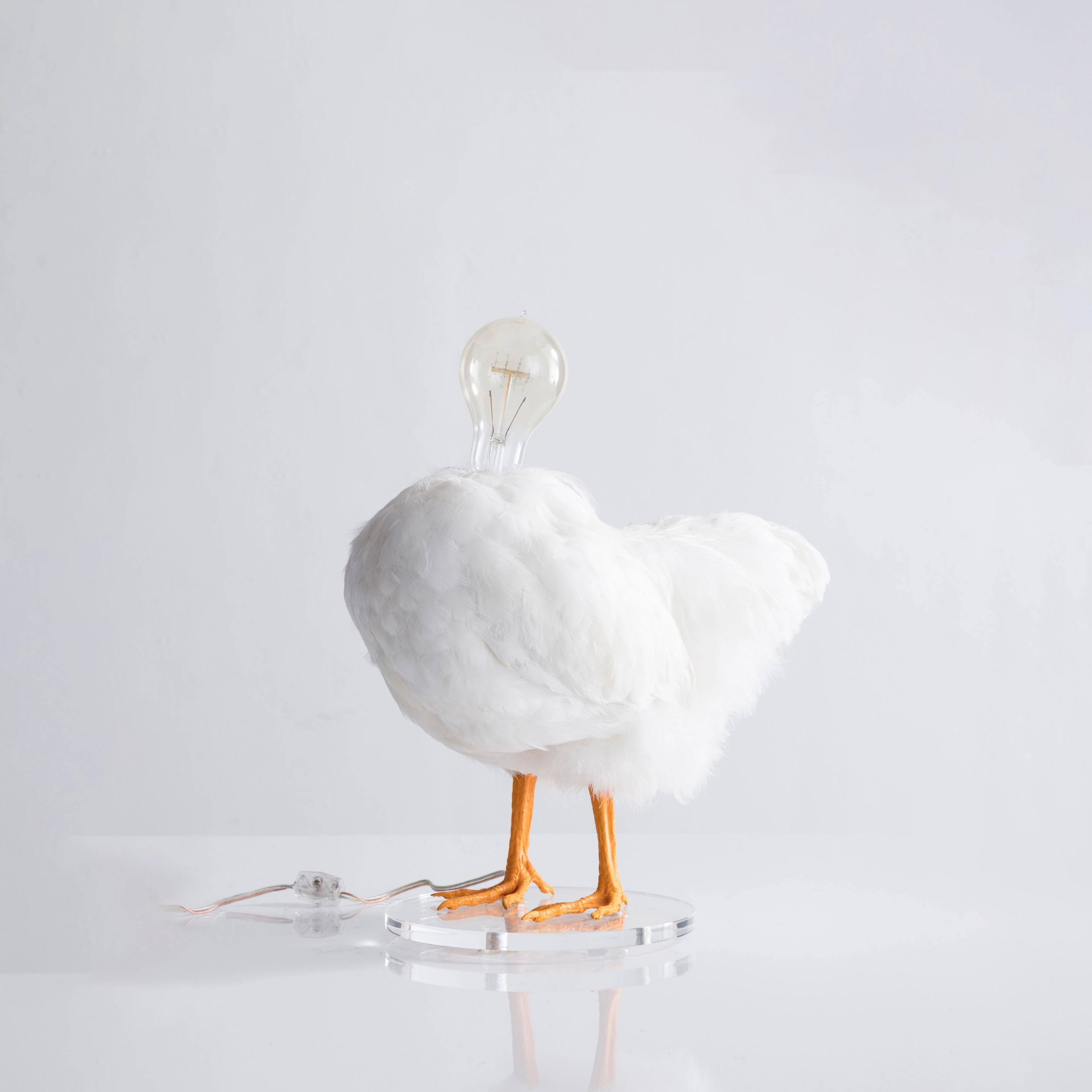 Sculptural Chicken Lamp