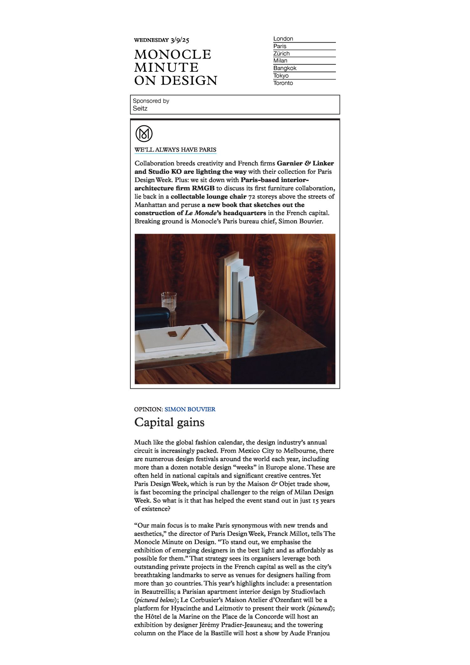 Monocle Minute On Design