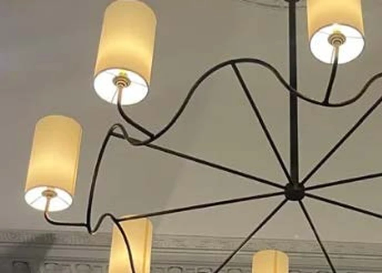 "Ondulation" Eight-Light Chandelier - 2
