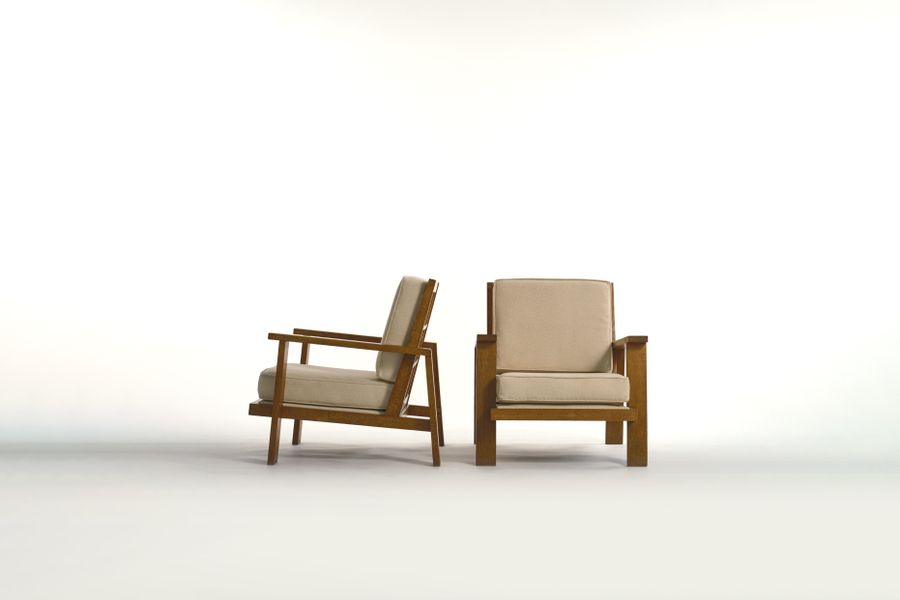 Pair of 'RG518' Armchairs