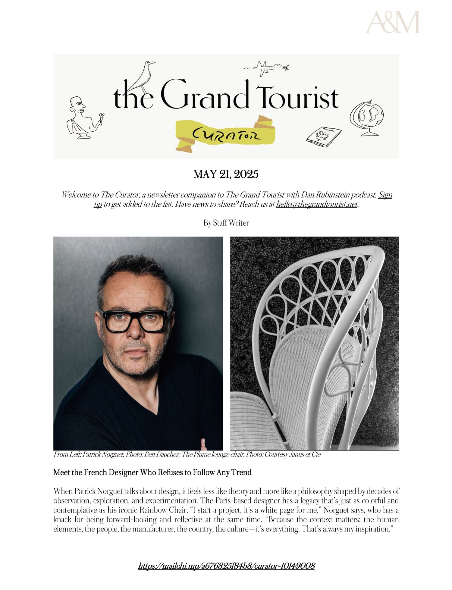 The Grand Tourist Curator