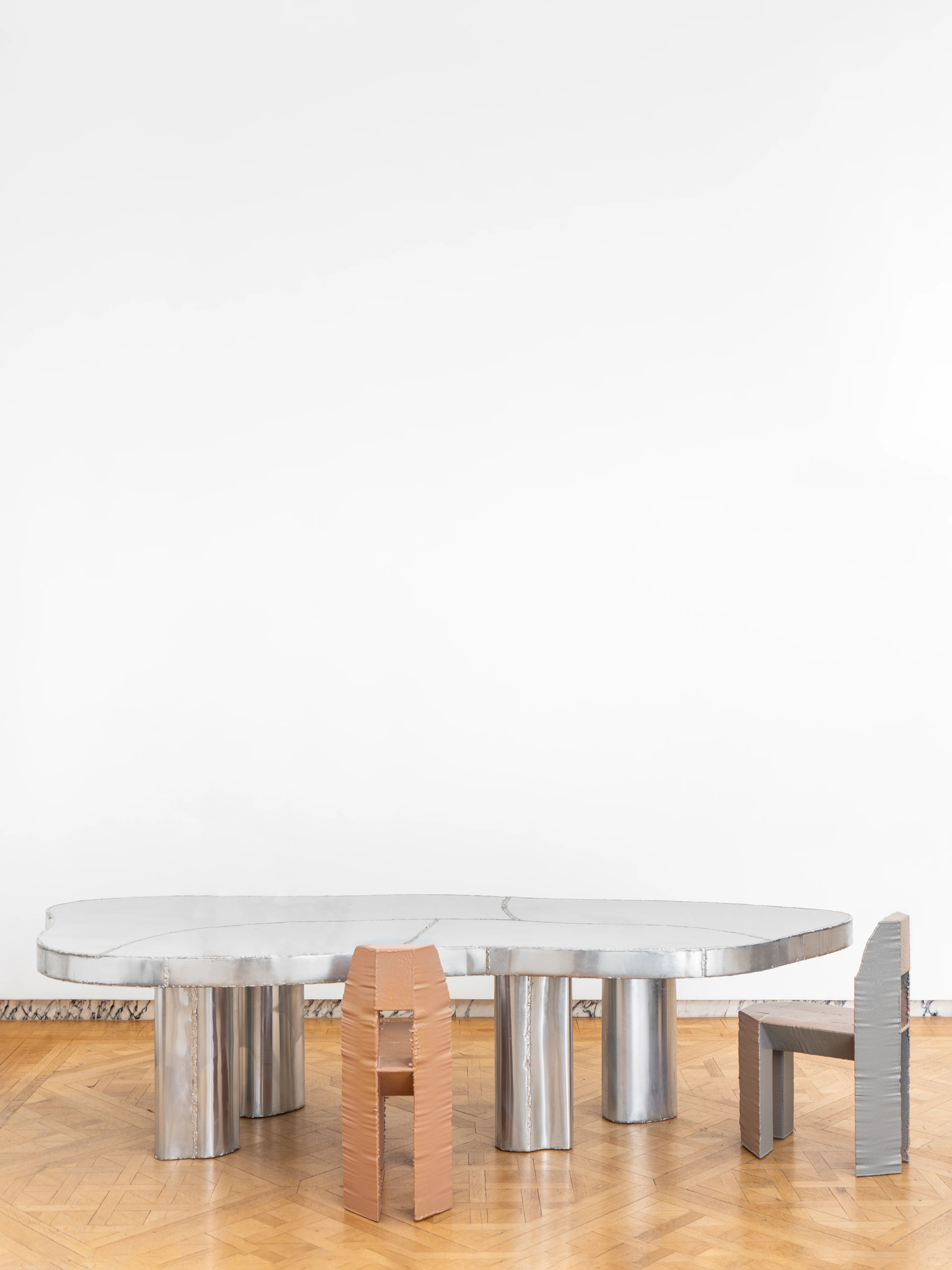 Soldered Zinc Dining Table  - 3